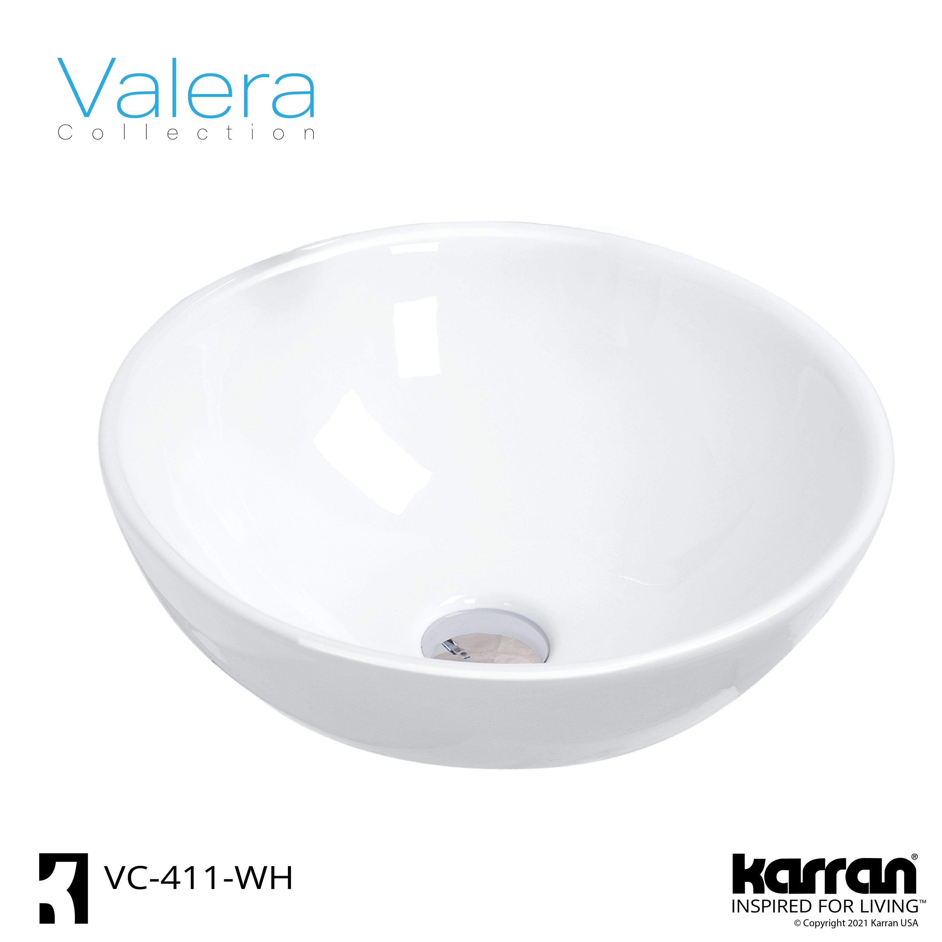 Karran VC-411-WH Bath-Sink - View #3
