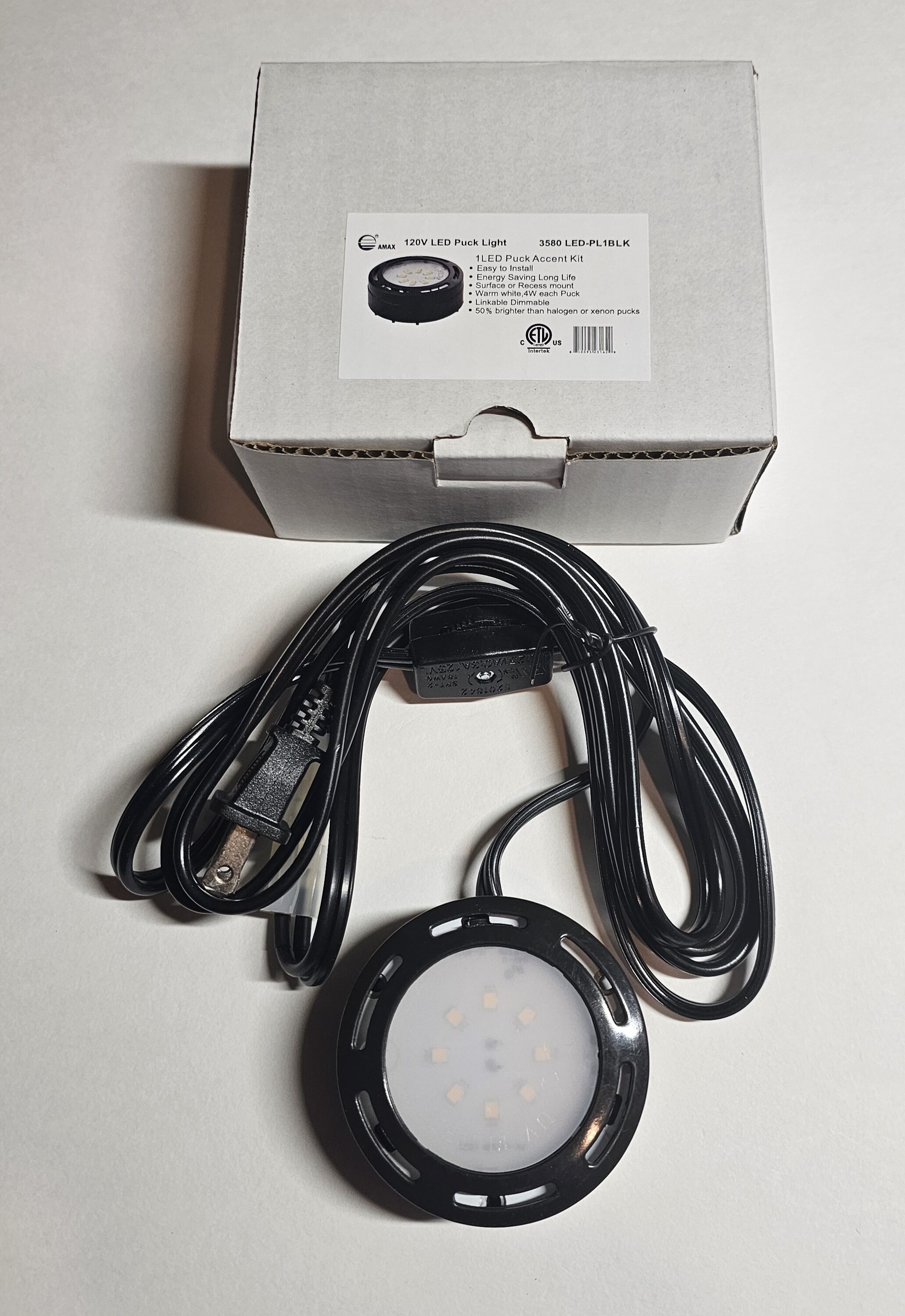 Amax Lighting LEDPL3-BLK Puck-Lights - View #5