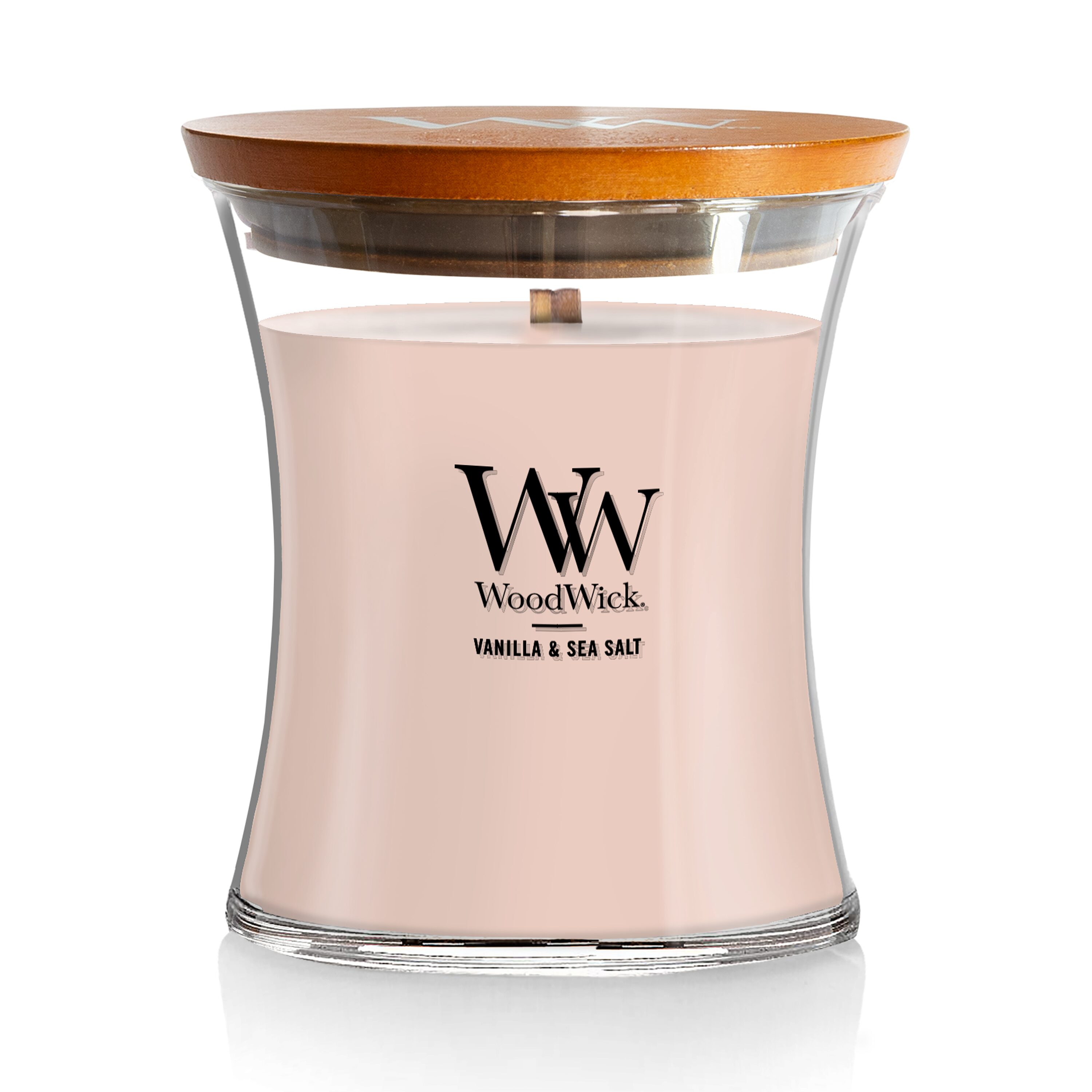WoodWick 92191 Vanilla Sea Salt Pink Jar candle
