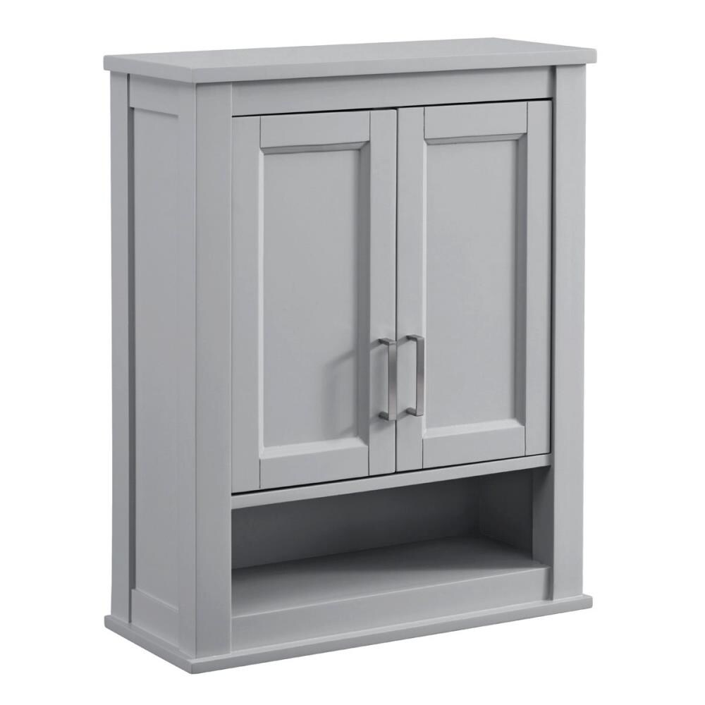 Unbranded Durham 24-in W x 30-in H x 10-in D Light Gray Bathroom Wall ...