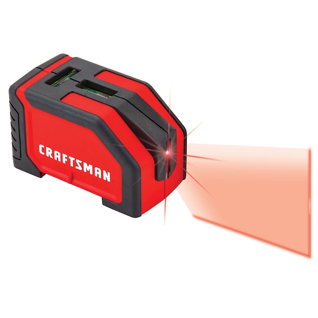 CRAFTSMAN Red 15-ft Indoor Line Beam Line Generator Laser Level  (Accessories Included) in the Laser Levels department at