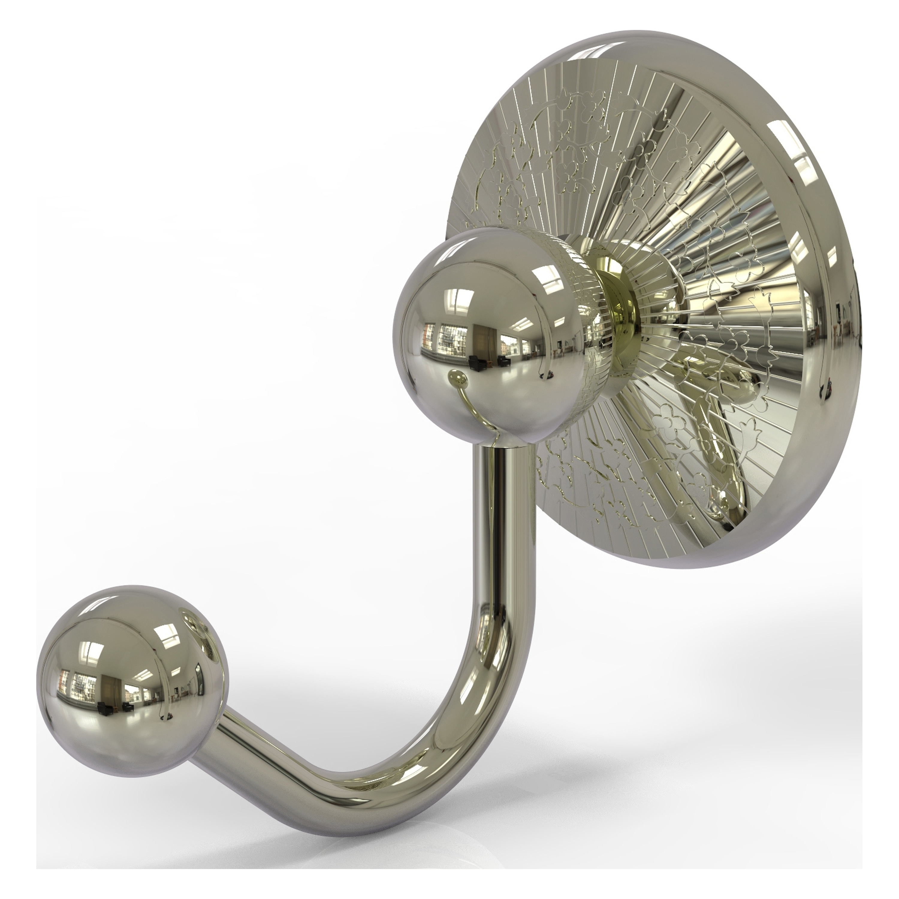Allied Brass PMC-20-PNI Prestige Monte Carlo Polished Nickel Single -Hook Wall mount Towel Hook