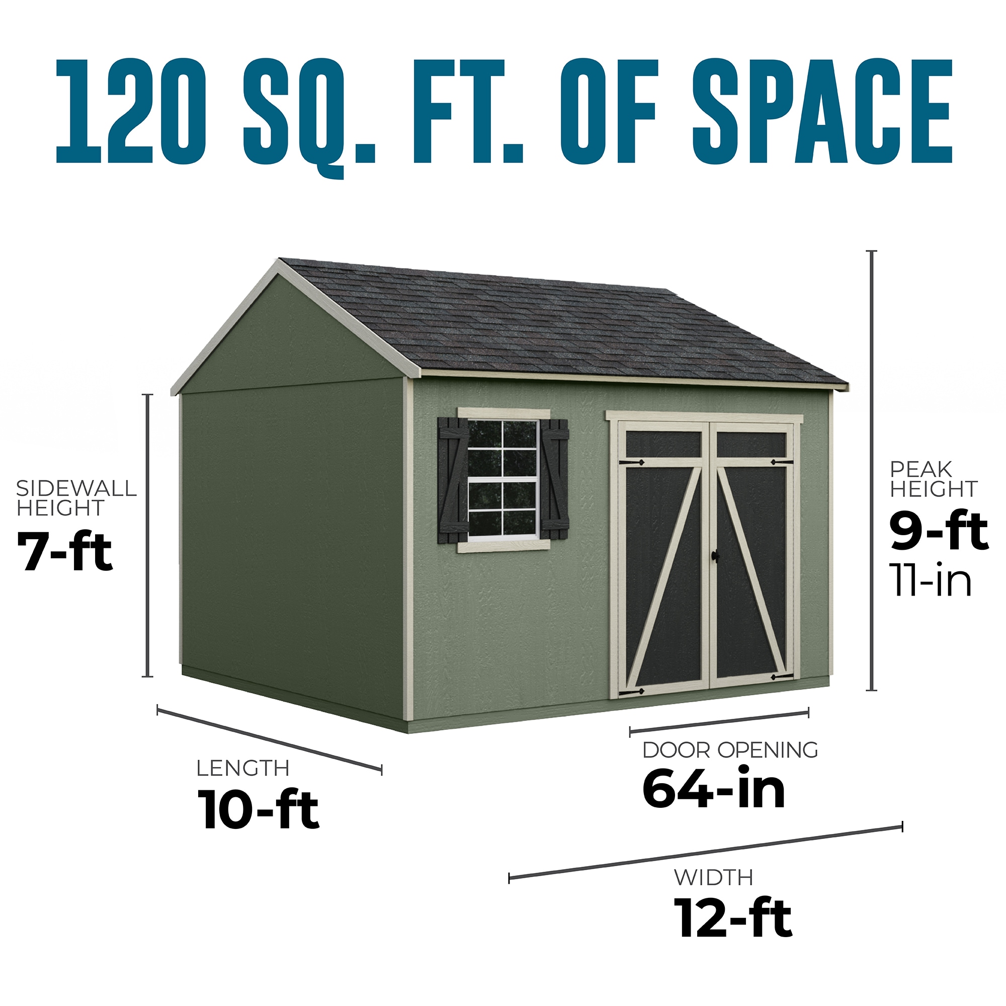 Heartland 19779-6 Wood-Storage-Buildings - View #4
