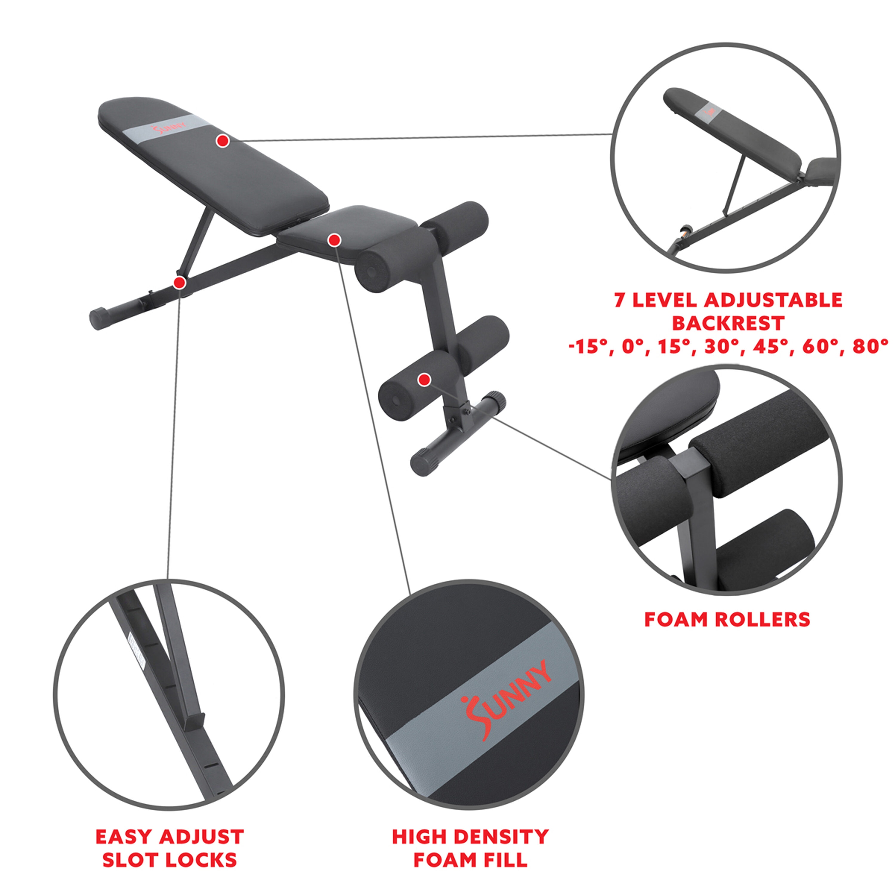 Sunny Health & Fitness SF-BH620038 Weight-Benches - View #2