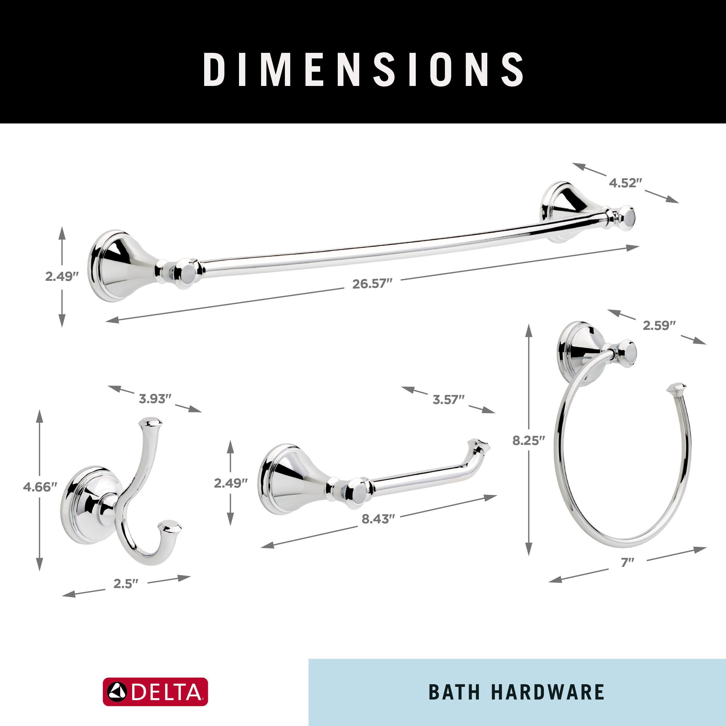 Delta CSS63-PC-K4 Decorative-Bath-Hardware-Kits - View #5