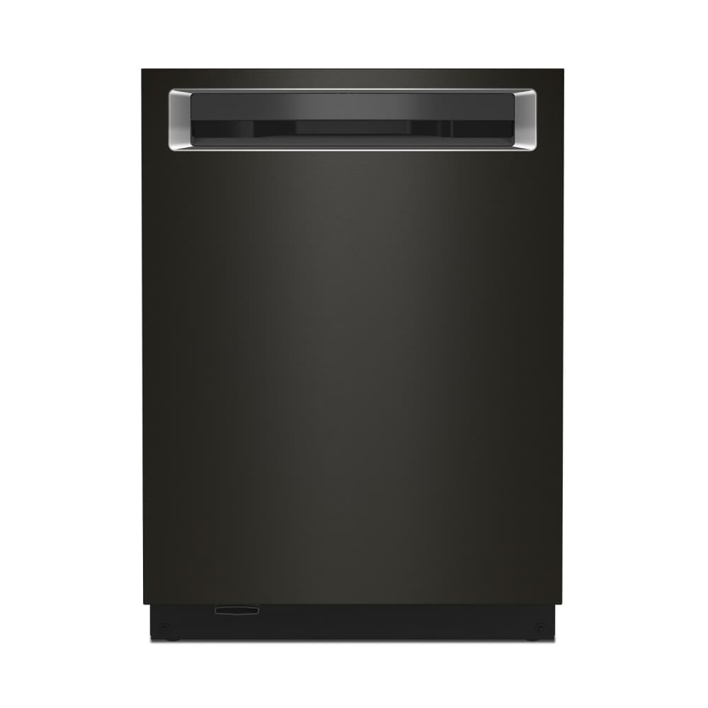 KitchenAid KDPM604KBS 360 MAX JETS 24-in Top Control Built-in Dishwasher With Third Rack ( Black Stainless Steel with PRINTSHIELD Finish ) , 44-Decibel Very Quiet Sound Level