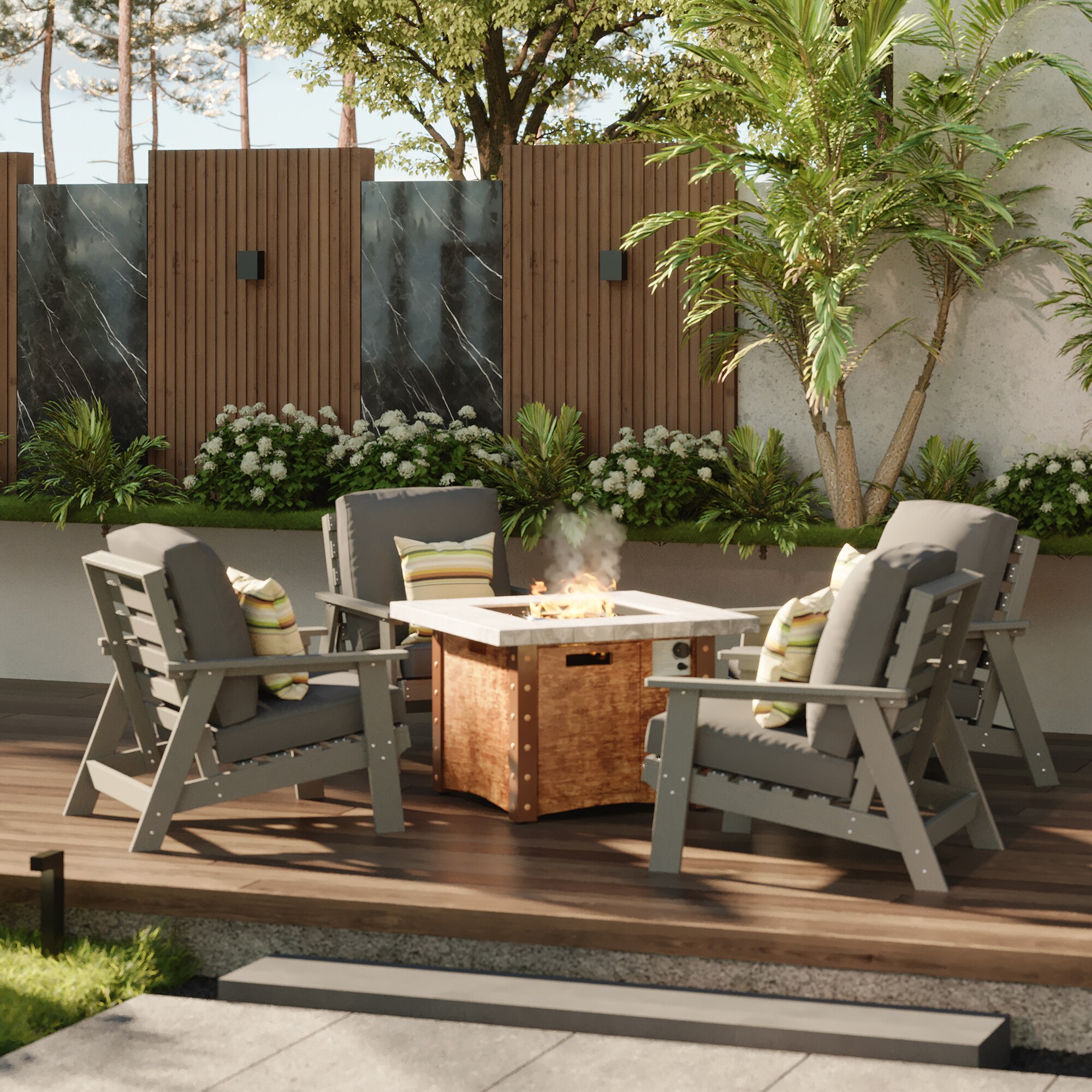 Clihome CL-5M1860 Patio-Conversation-Sets - View #4