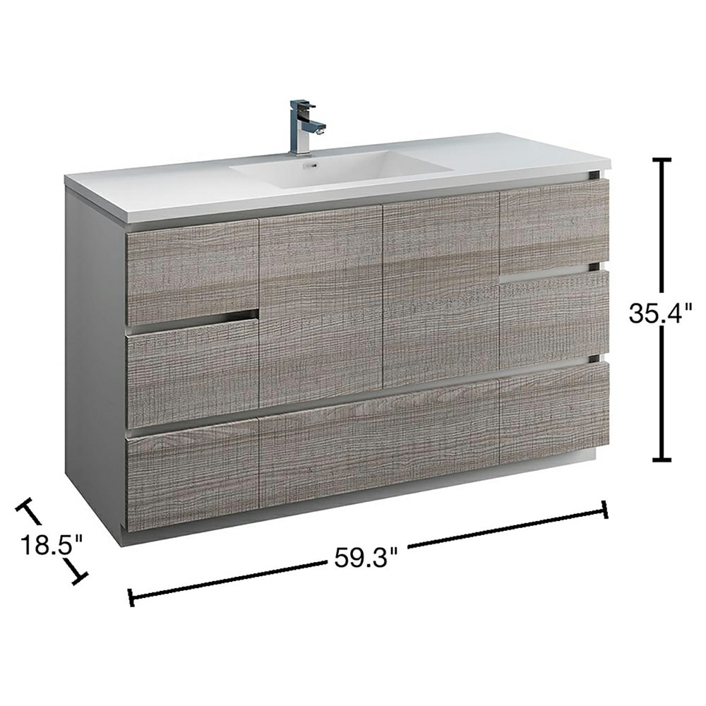 Fresca FCB9360HA-S-I Bath-Vanity-Combo - View #11