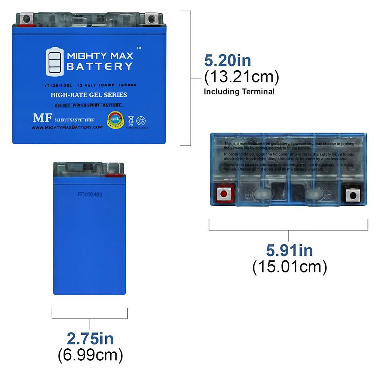 Mighty Max Battery MAX3511304 Device-Replacement-Batteries - View #4