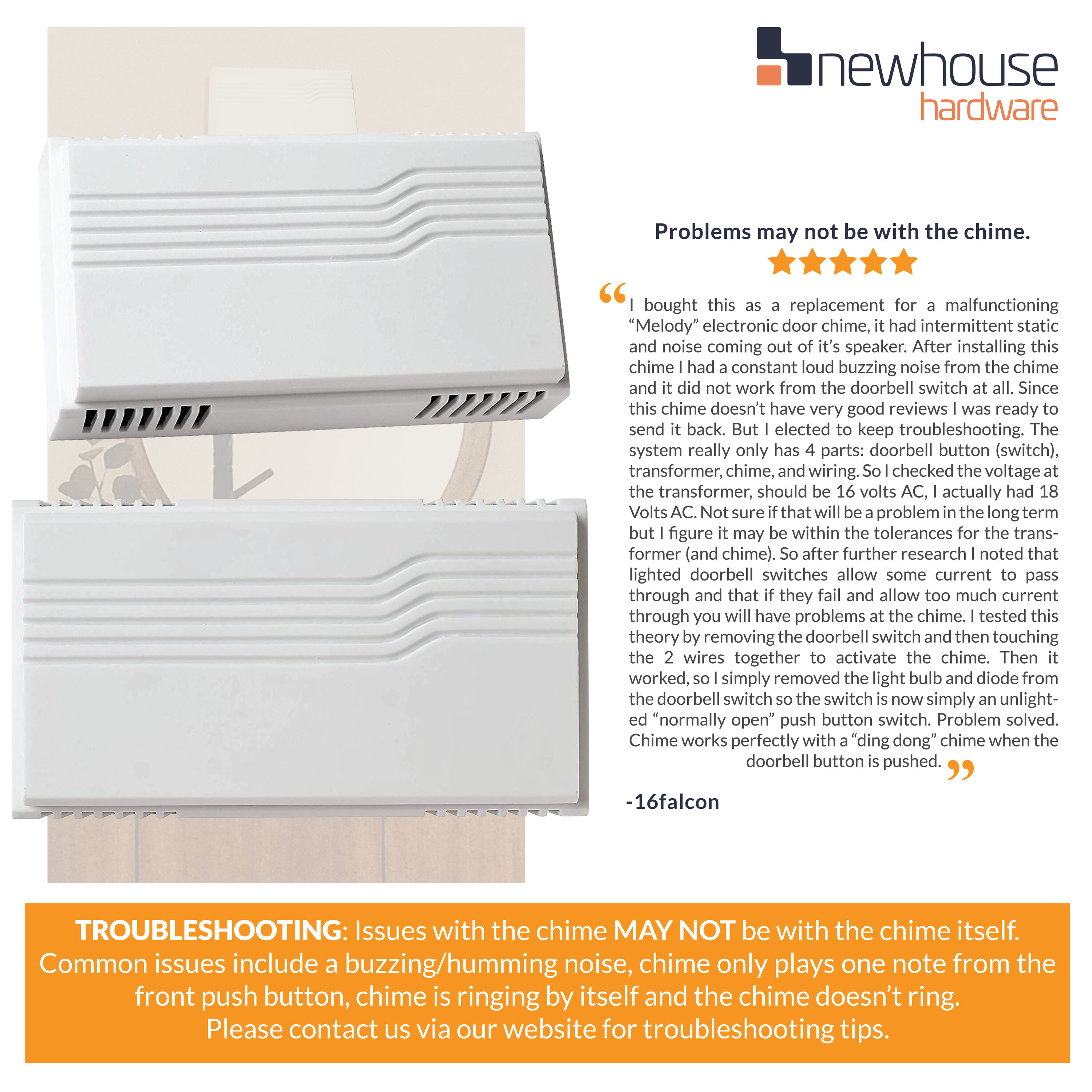 Newhouse Hardware CHM1 Door-Chime - View #7