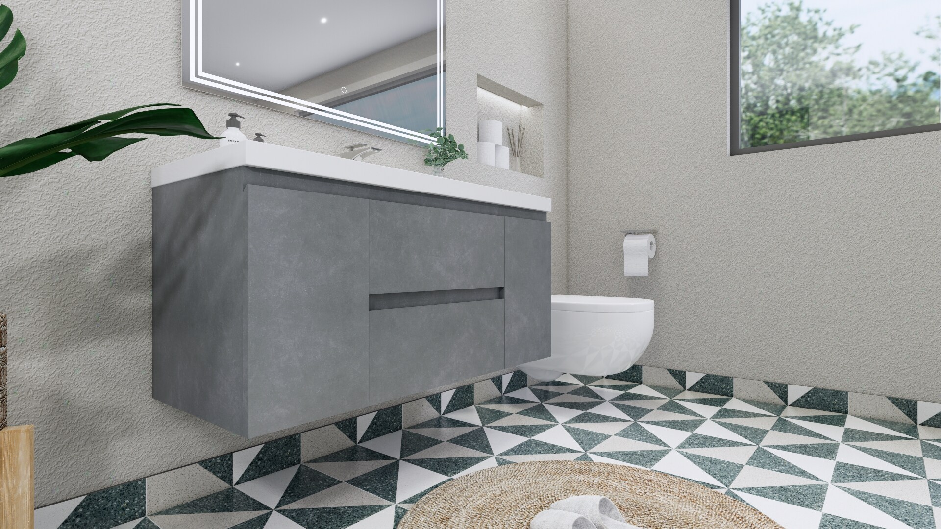 Moreno Bath MOB48S-CG Bath-Vanity-Combo - View #7