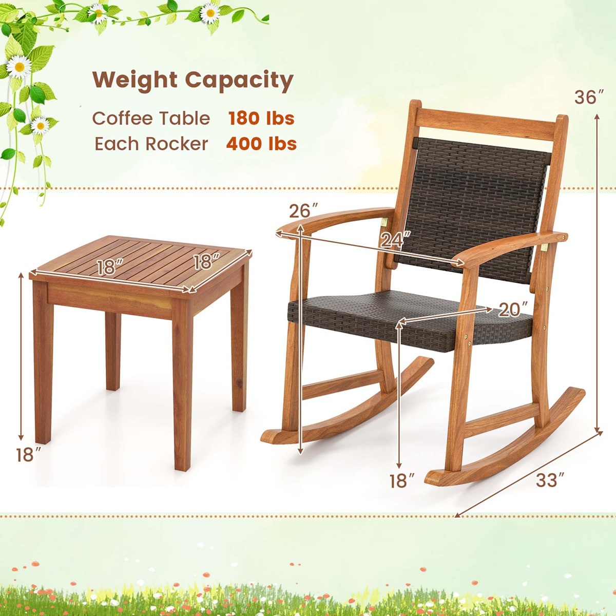 Costway HW67676 Patio-Conversation-Sets - View #3