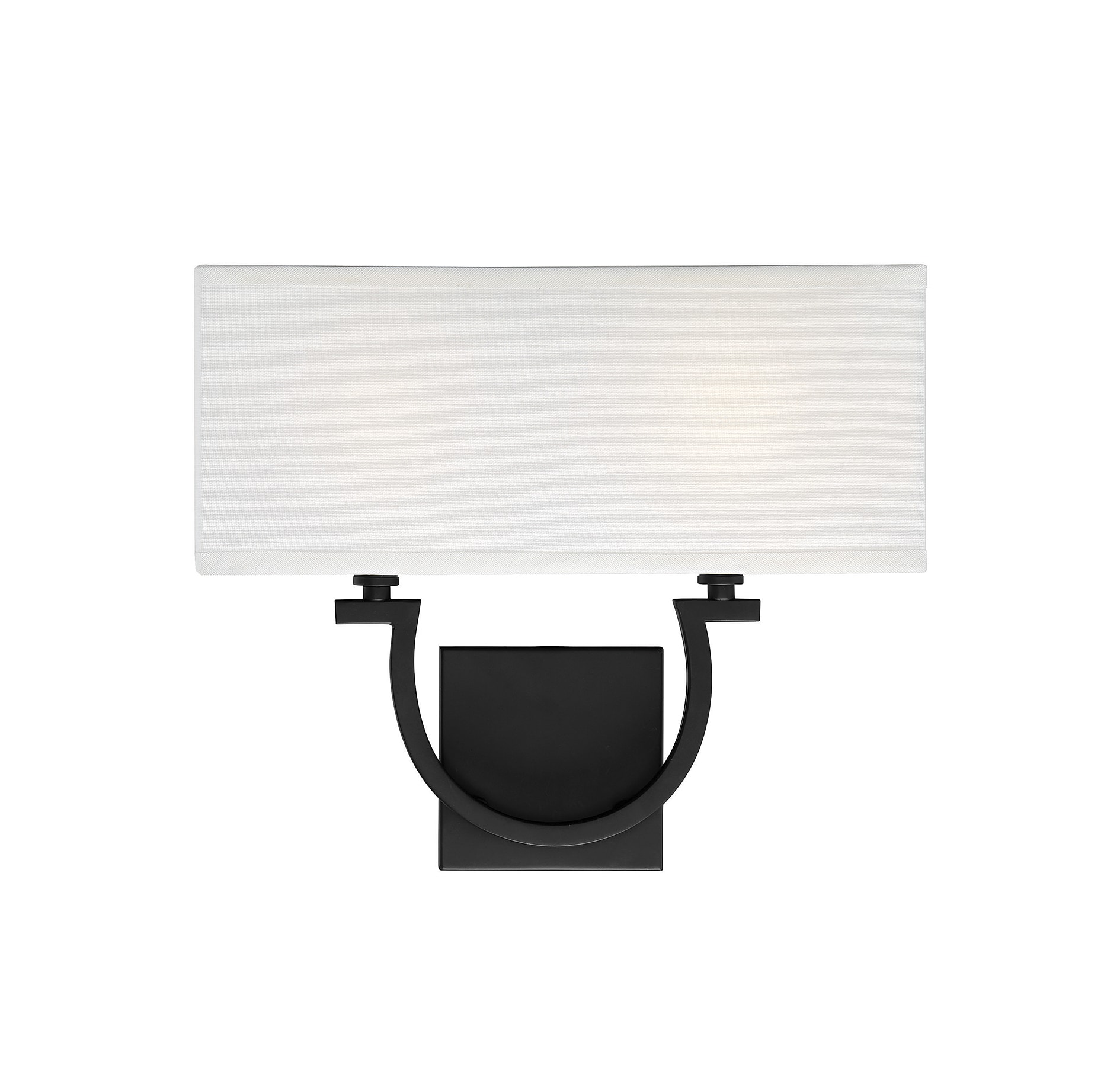 Savoy House Essentials 9-998-2-89 Rhodes 14-in W 2 -Light Matte Black Transitional Wall Sconce