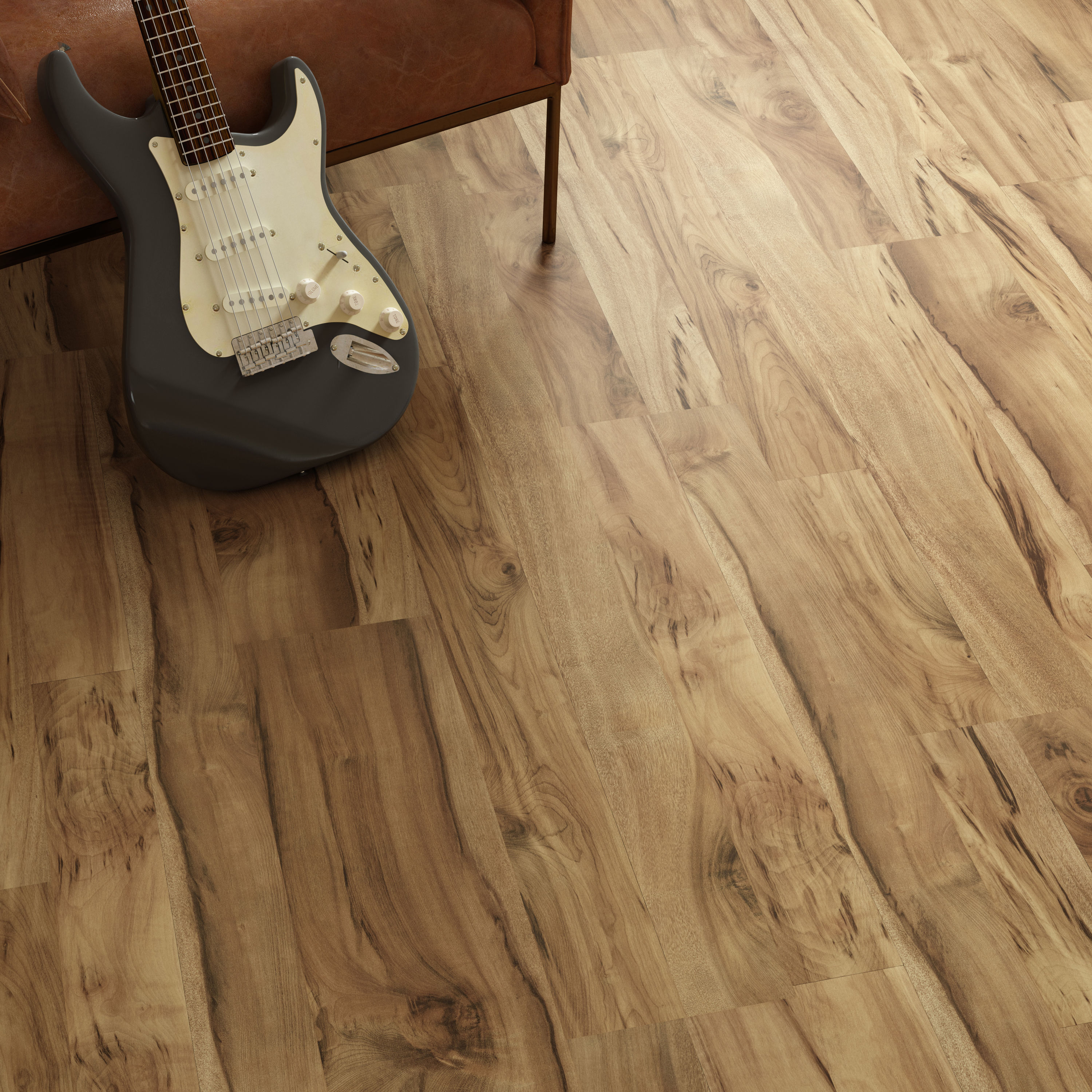 Style Selections Natural Acacia 8 Mm T X 7 In W 50 L Wood Plank Laminate Flooring At Lowes Com