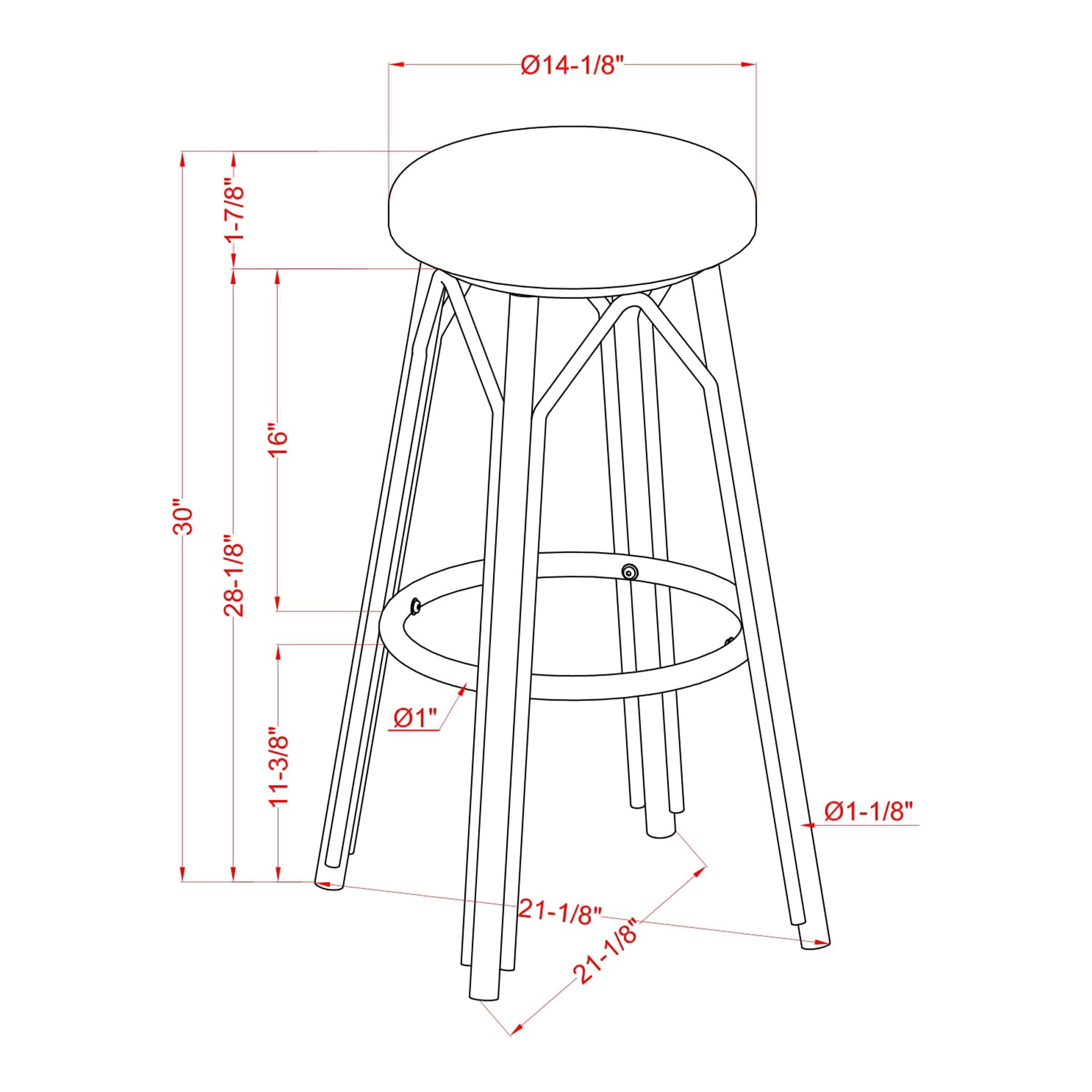 Furniture of America IDF-OC1858GY-30 Patio-Chairs - View #8
