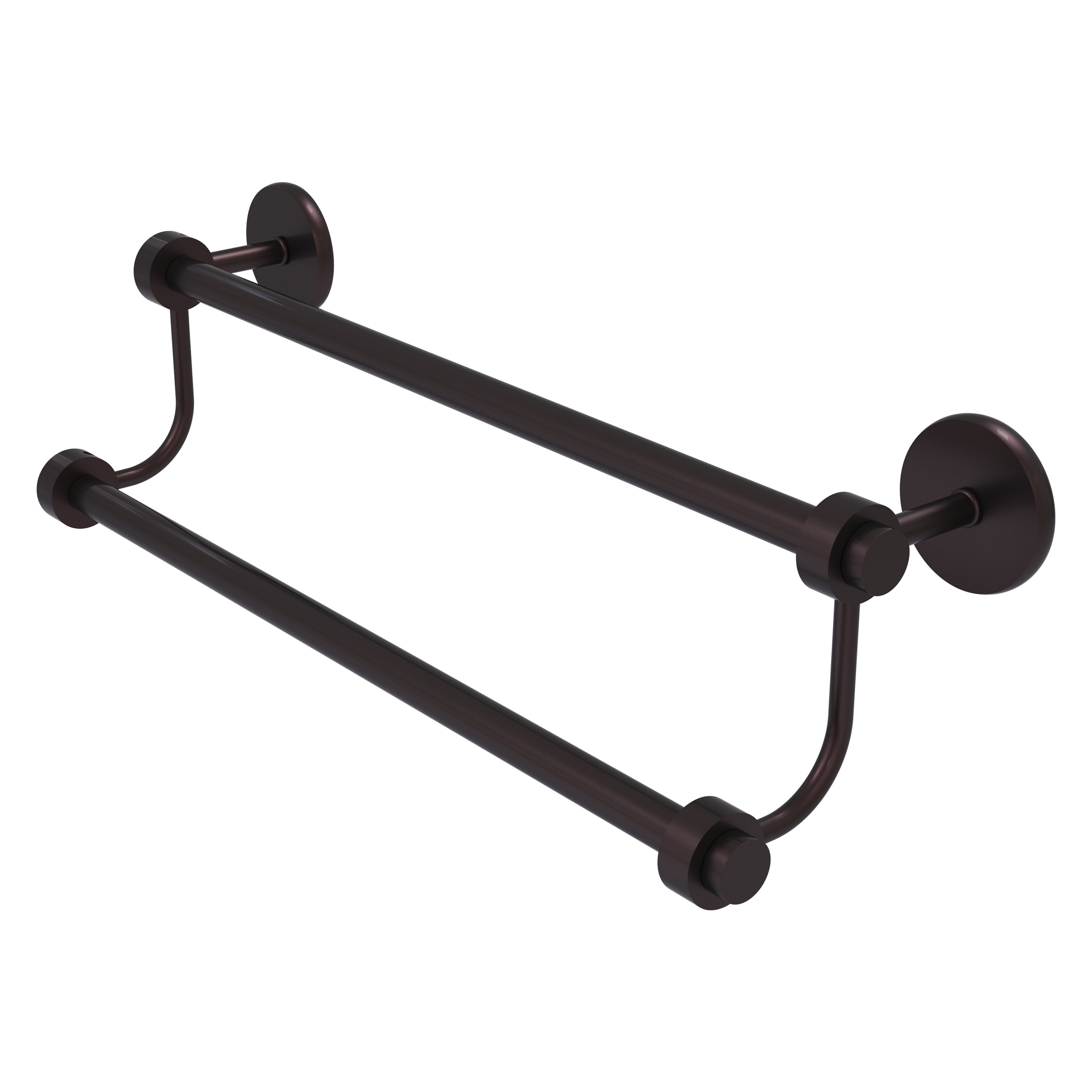 Allied Brass 7272/36-ABZ Satellite Orbit Two 36-in double Antique Bronze Wall mount Double Towel Bar