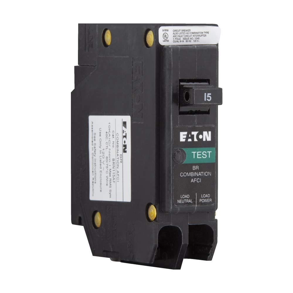 Eaton  BRN115AF 15 Amp AFCI Circuit Breaker with Pigtail - 10kAIC Single Pole