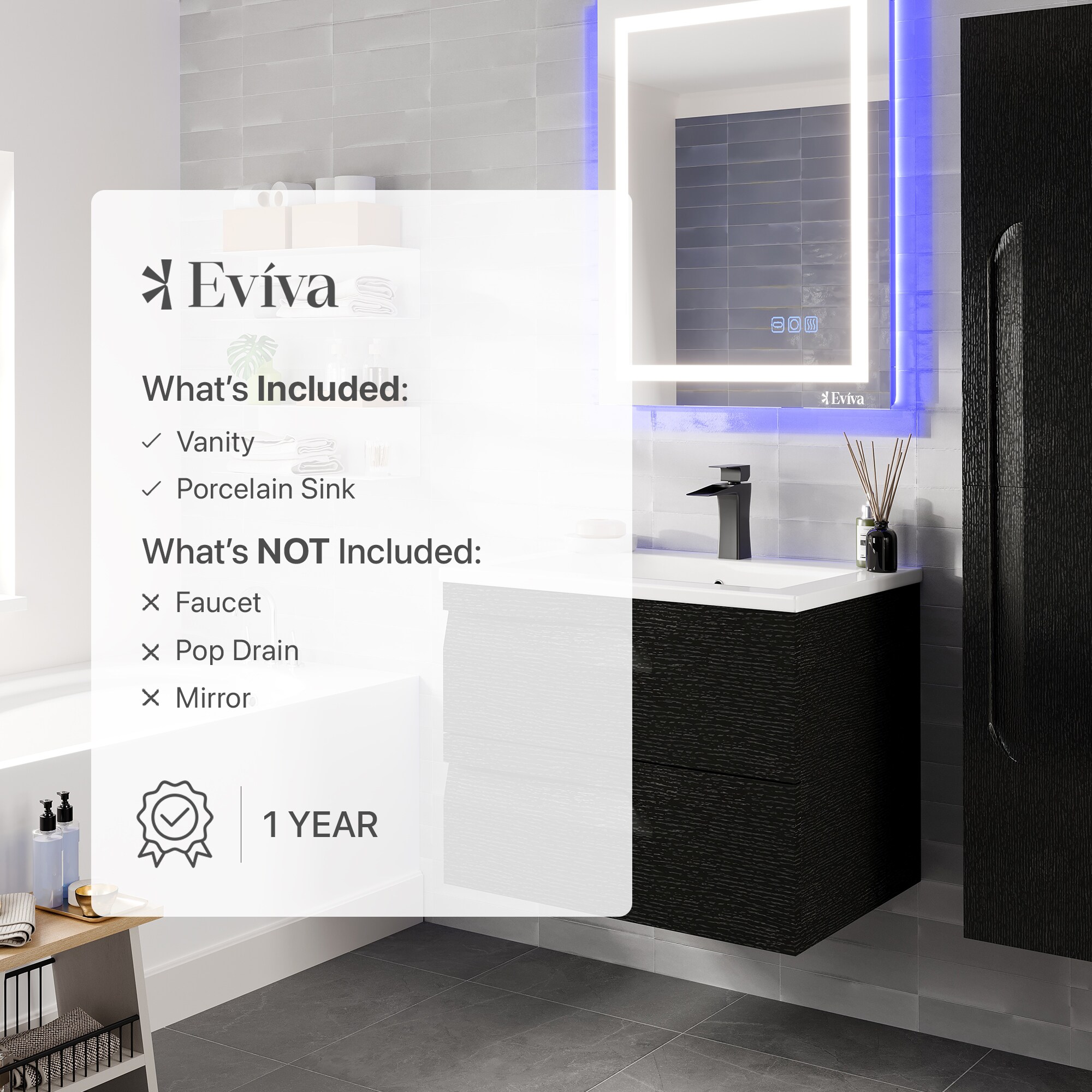 Eviva EVVN23-28BW-WM Bath-Vanity-Combo - View #7