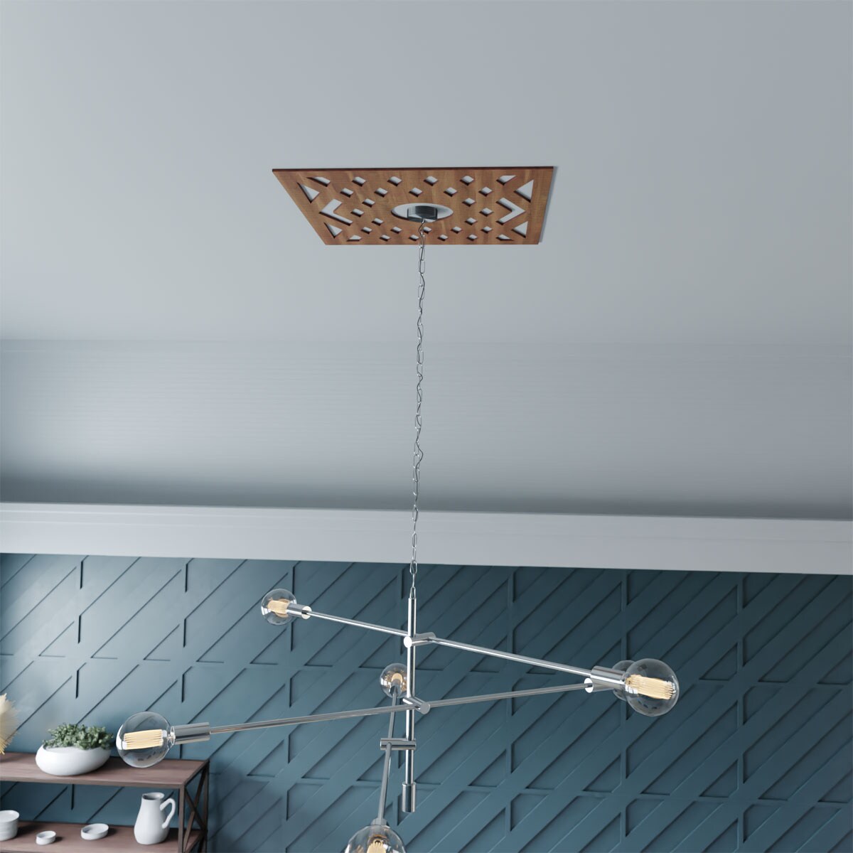 Ekena Millwork CMWP26X26X0250CHWA Ceiling-Medallions - View #7