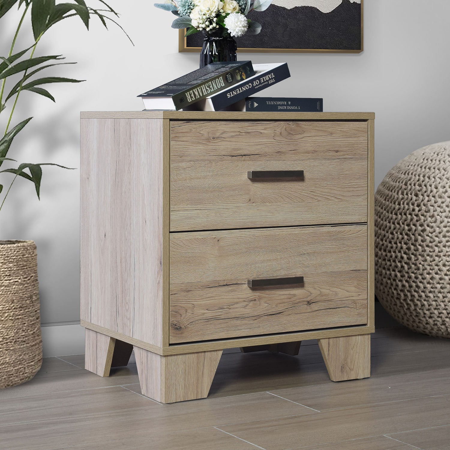 CasePiece C90148NS-LOK Light Oak Nightstand