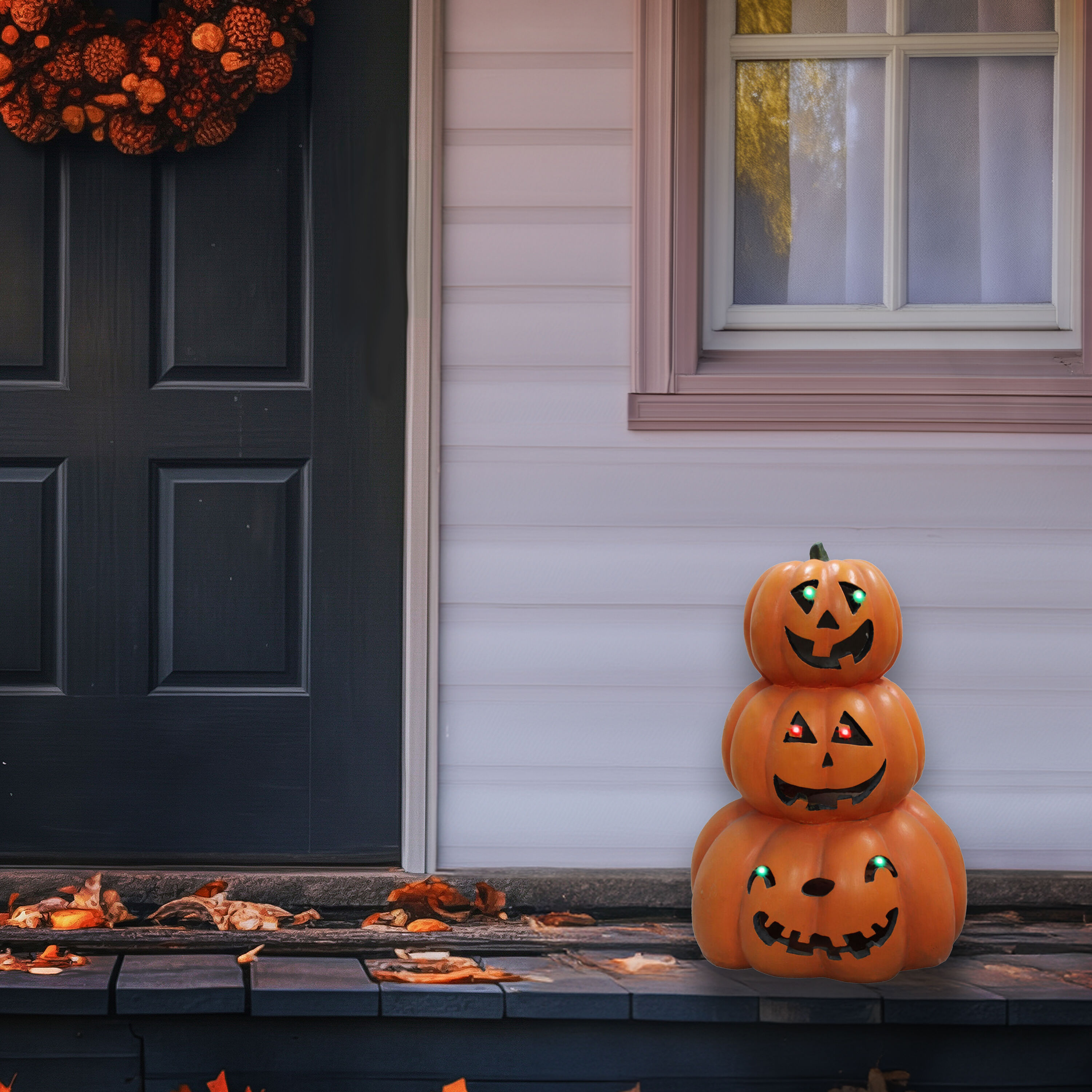 Haunted Hill Farm HHRS020-1PMP-ORG Outdoor-Halloween-Decor - View #8