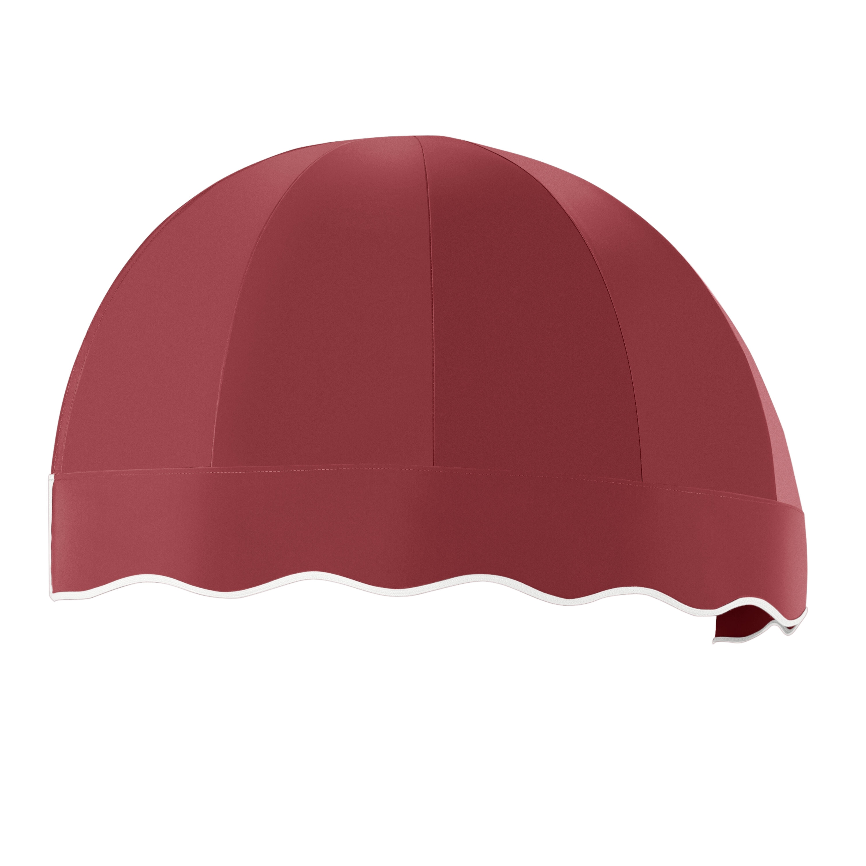 Awntech RB4-L-B Bostonian 52.5-in Wide x 26.25-in Projection x 32.25-in Height Fabric Burgundy Solid Fixed Window/Door Awning