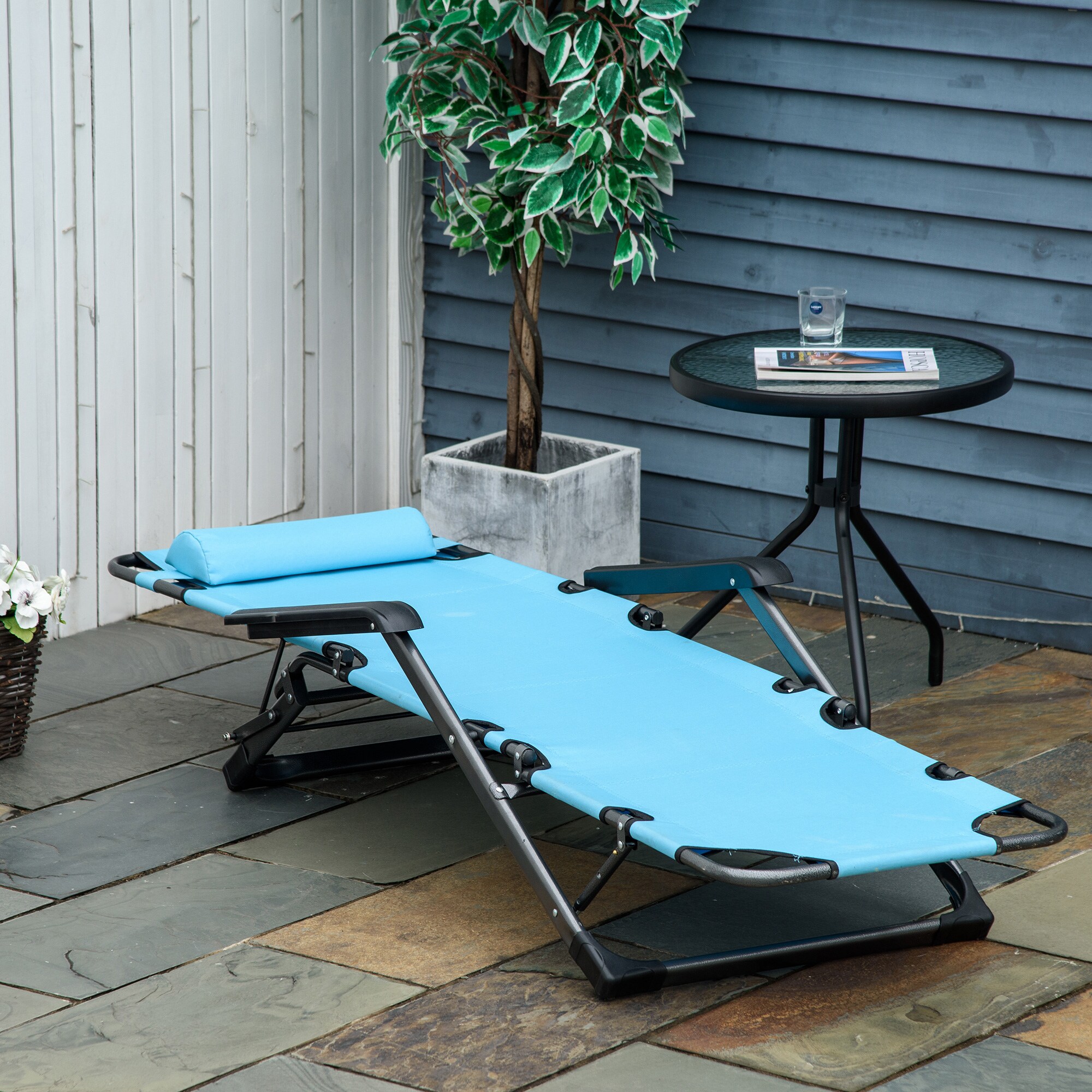 Outsunny 84B-392BU Chaises-Settees - View #7