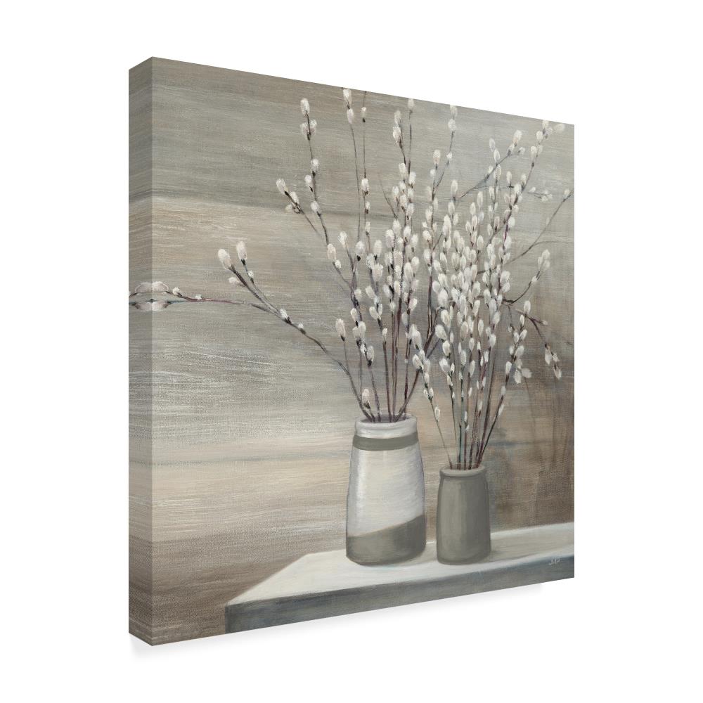 Trademark Fine Art Framed 24-in H x 24-in W Floral Print on Canvas in ...
