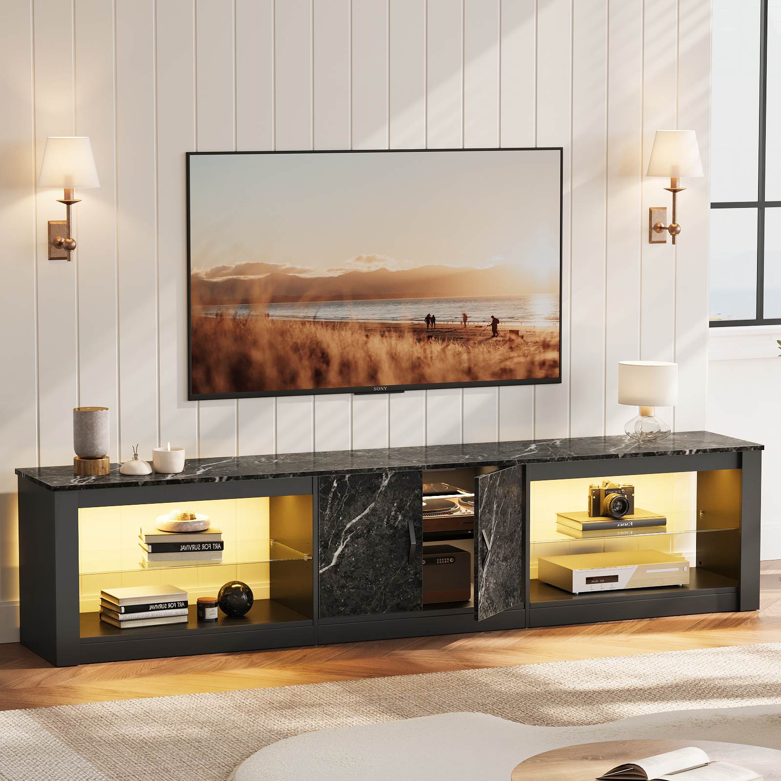 Bestier LOW-L101820D-BLKM Tv-Stands - View #2