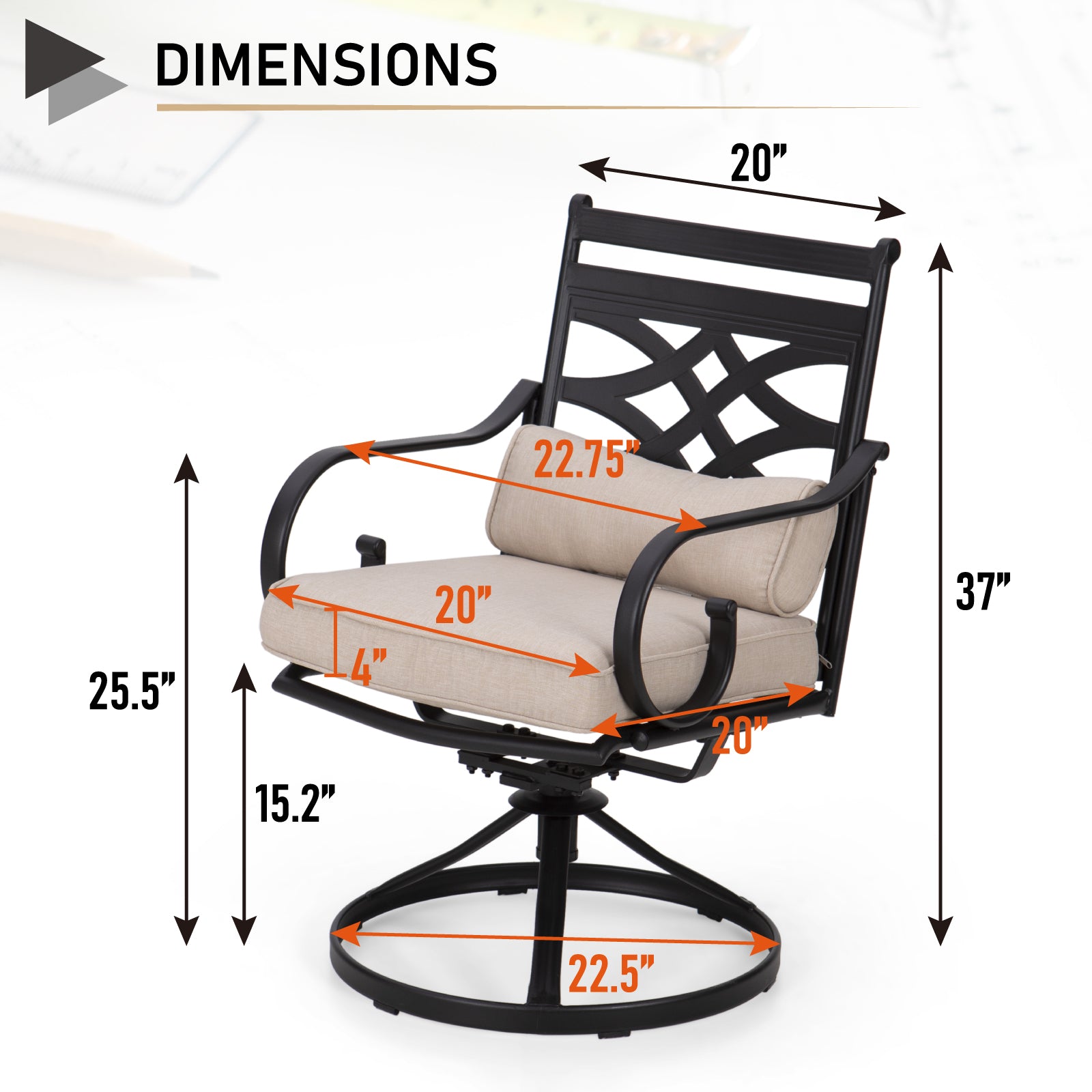 Sunshine Valley PV-406 Patio-Chairs - View #6