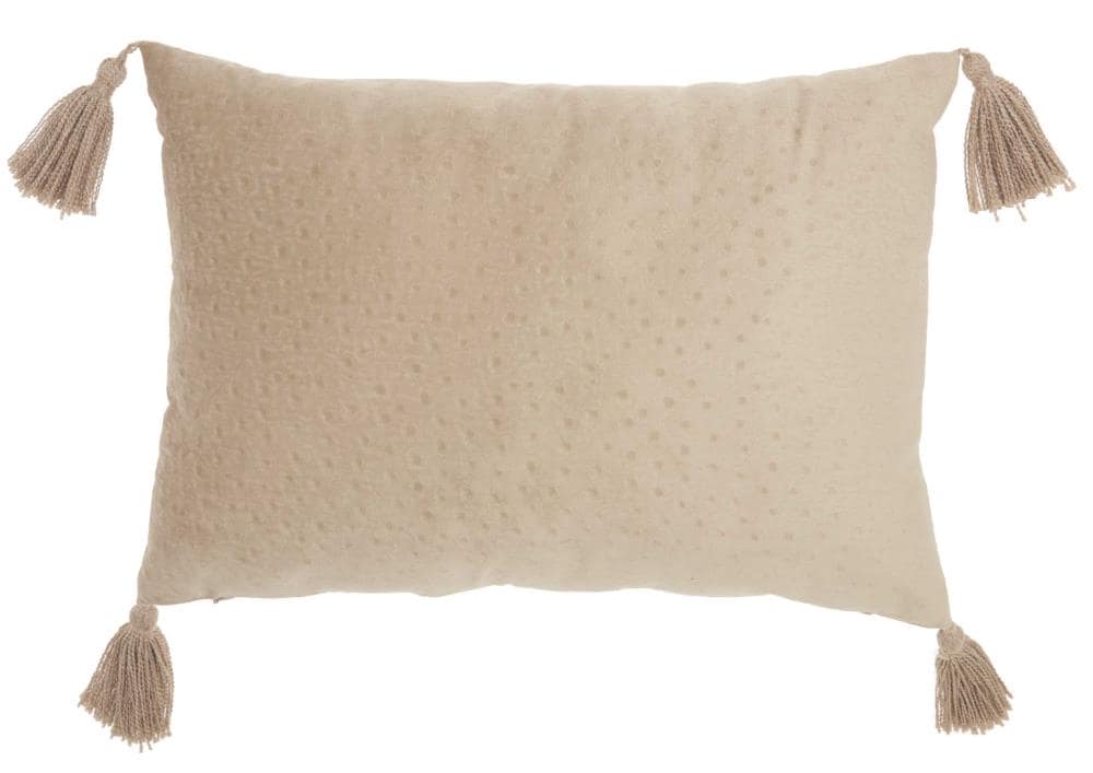 Mina Victory 798019073565 Lifestyles 14-in x 20-in Off-white Rectangular Indoor Decorative Pillow