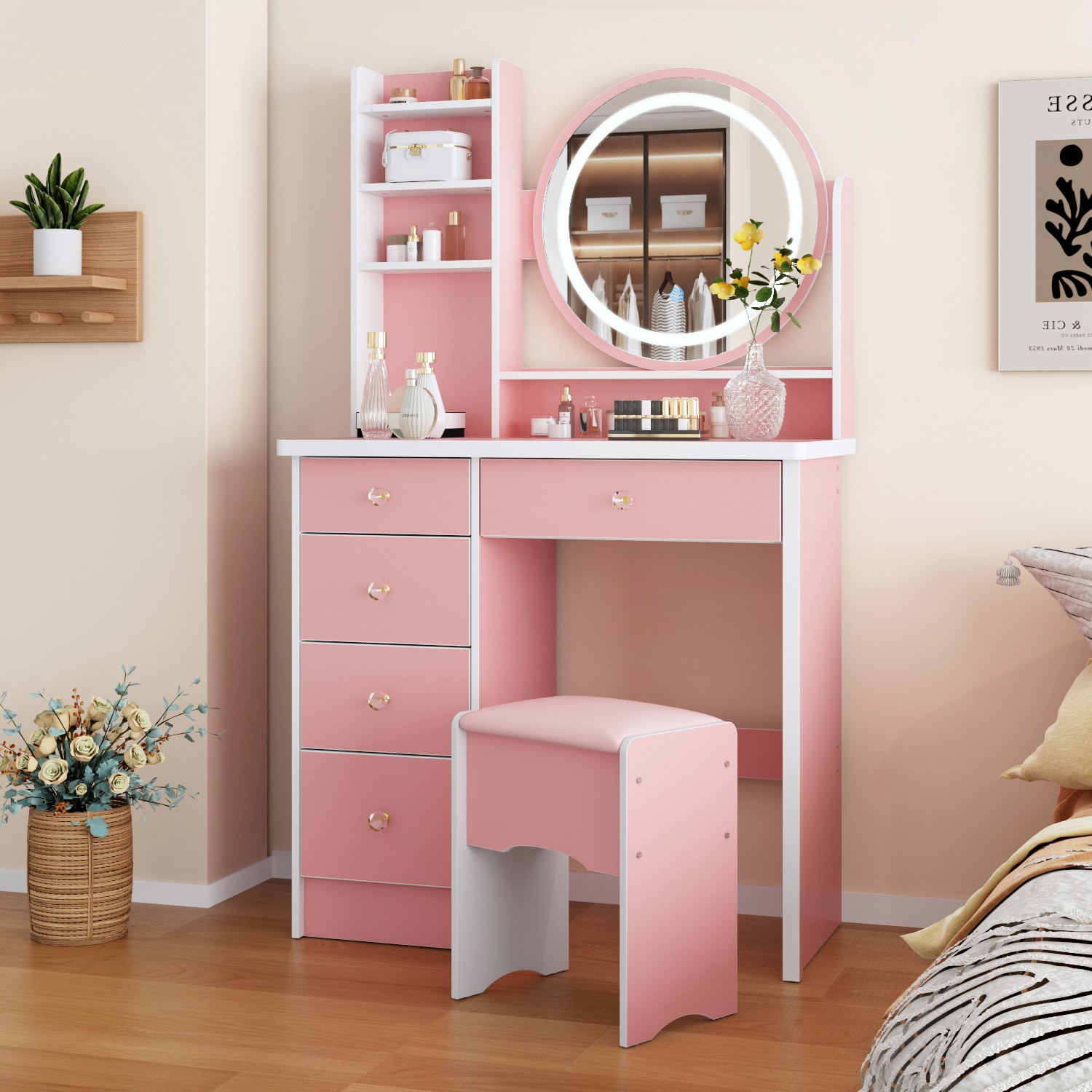 FUFU&GAGA LJY-JWL0095-04 Bedroom-Vanities - View #2