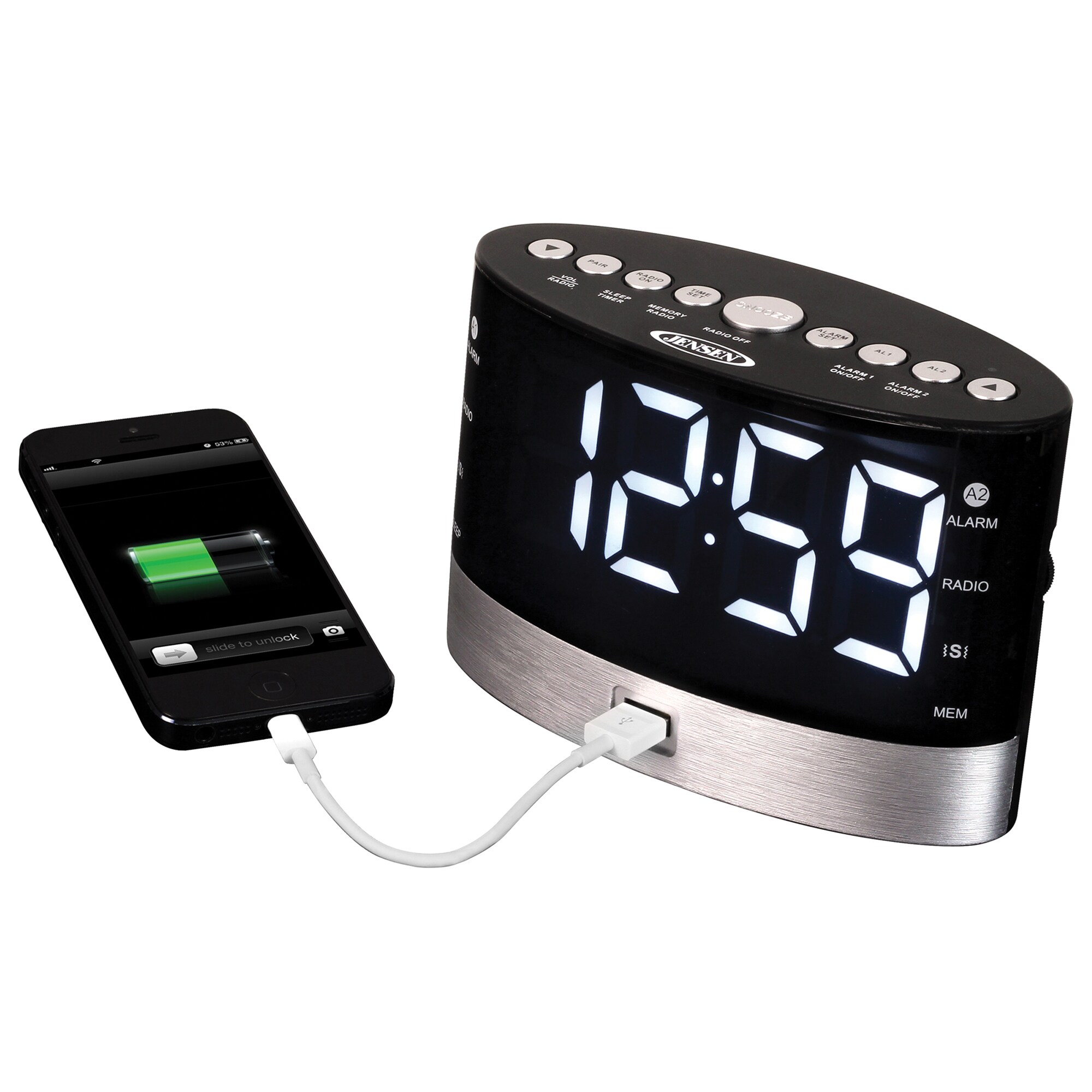 Jensen JENJCR255 Indoor-Outdoor-Clocks - View #3