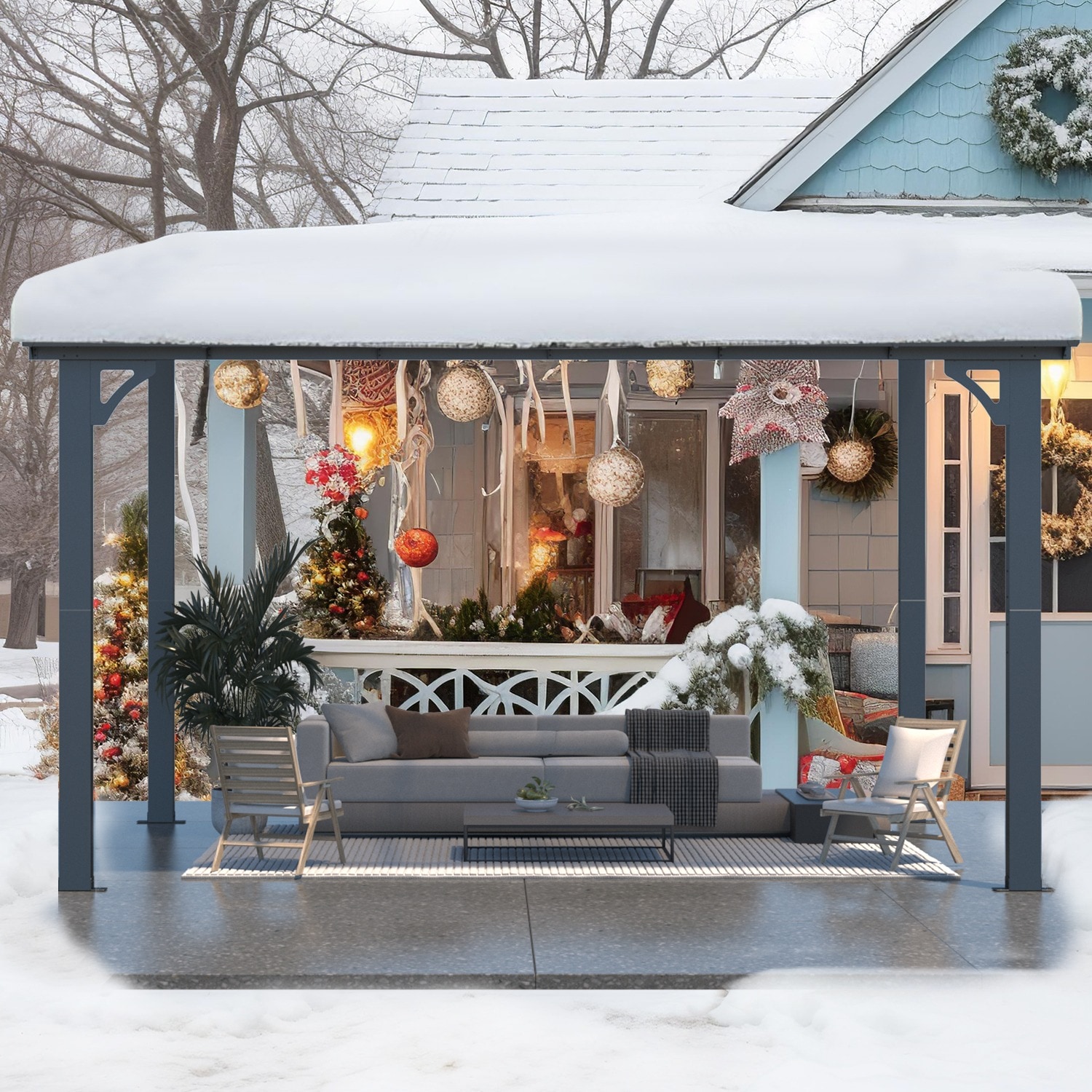 AECOJOY 16407BK-LS01 Wood-Resin-Gazebos - View #7