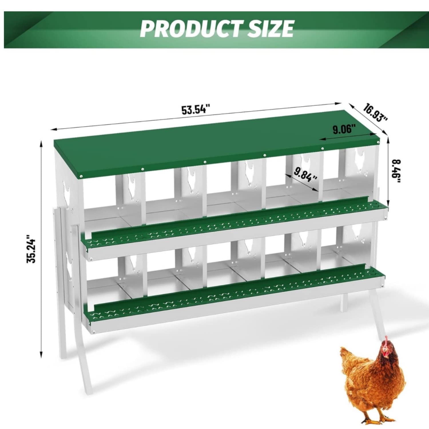 Garvee IIVB-54LK162 Chicken-Coops-Rabbit-Hutches - View #2