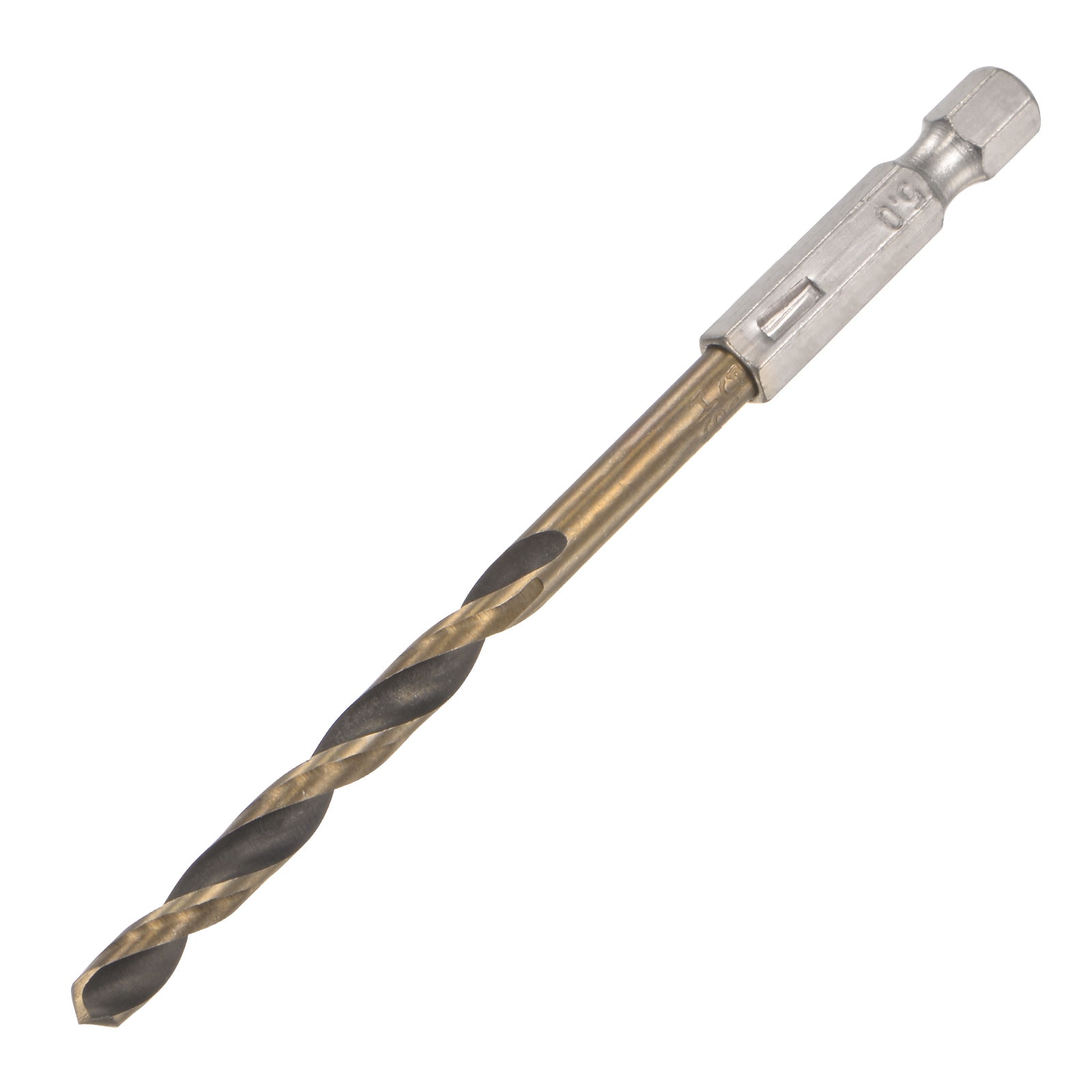 Unique Bargains High Speed Steel Hex Shank Twist Drill Bit 5mm Drilling Dia with 1/4 Inch Hex Shank 105mm Length