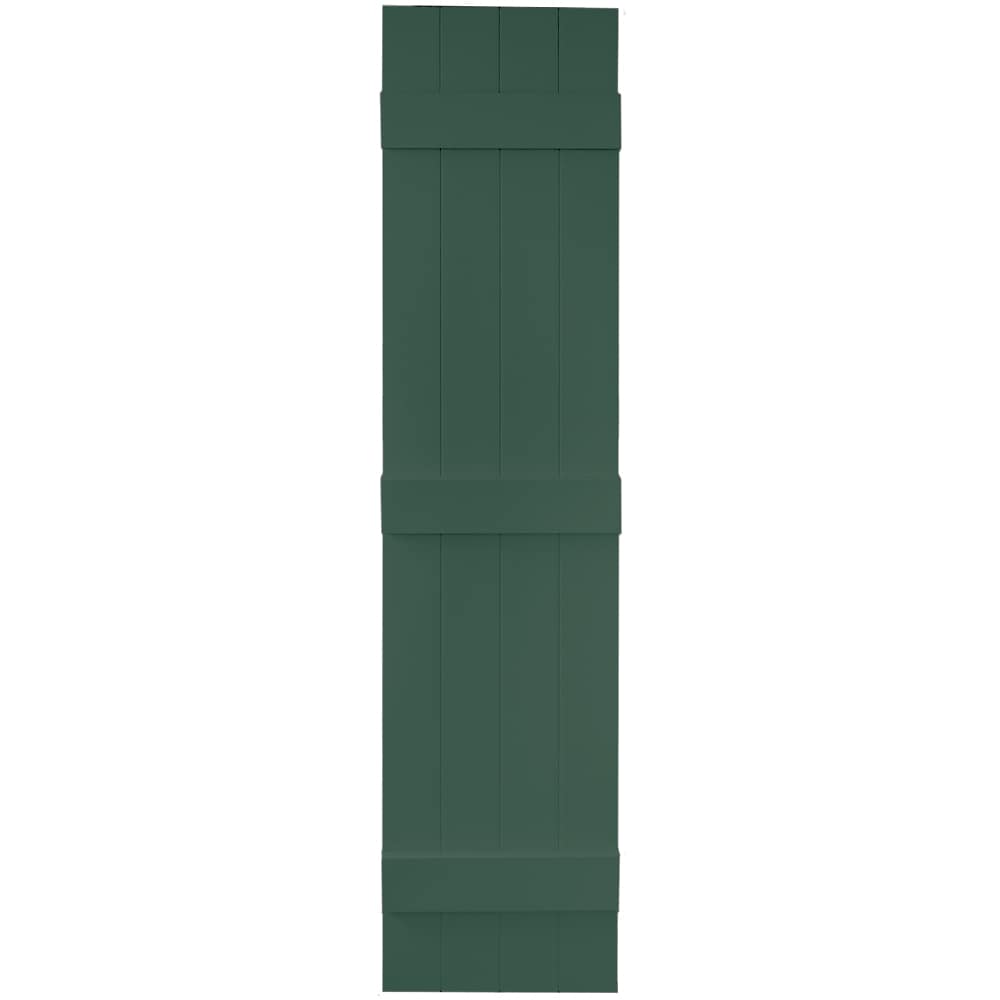 Vantage V6831463028 13.875-in W x 62.5-in H Forest Green Exterior Shutters