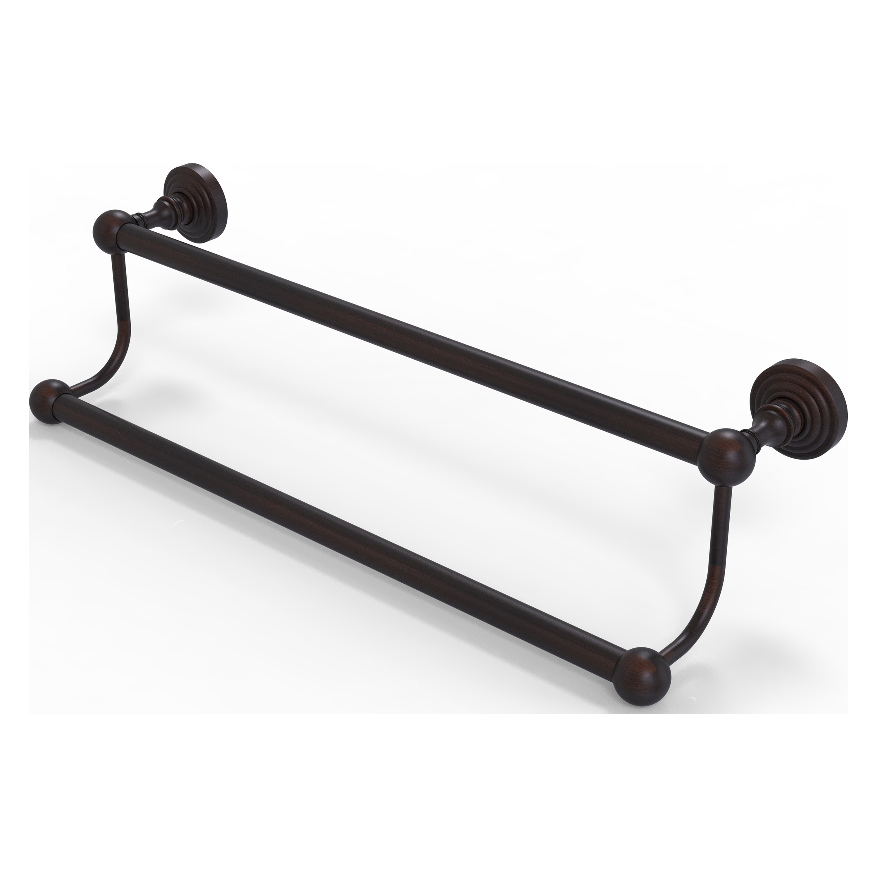 Allied Brass WP-72/30-VB Waverly Place 30-in double Venetian Bronze Wall mount Double Towel Bar