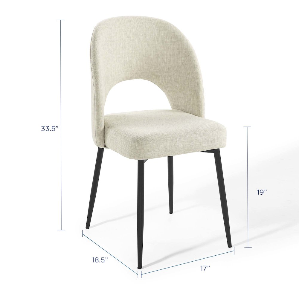 Modway EEI-4490-BLK-BEI Dining-Chairs - View #2