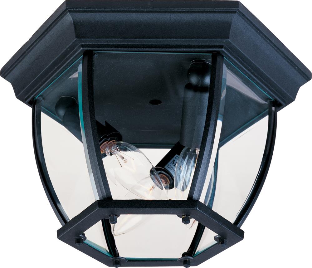 Maxim Lighting 1029BK Crown Hill 1 -Light 11-in Matte Black Indoor/Outdoor