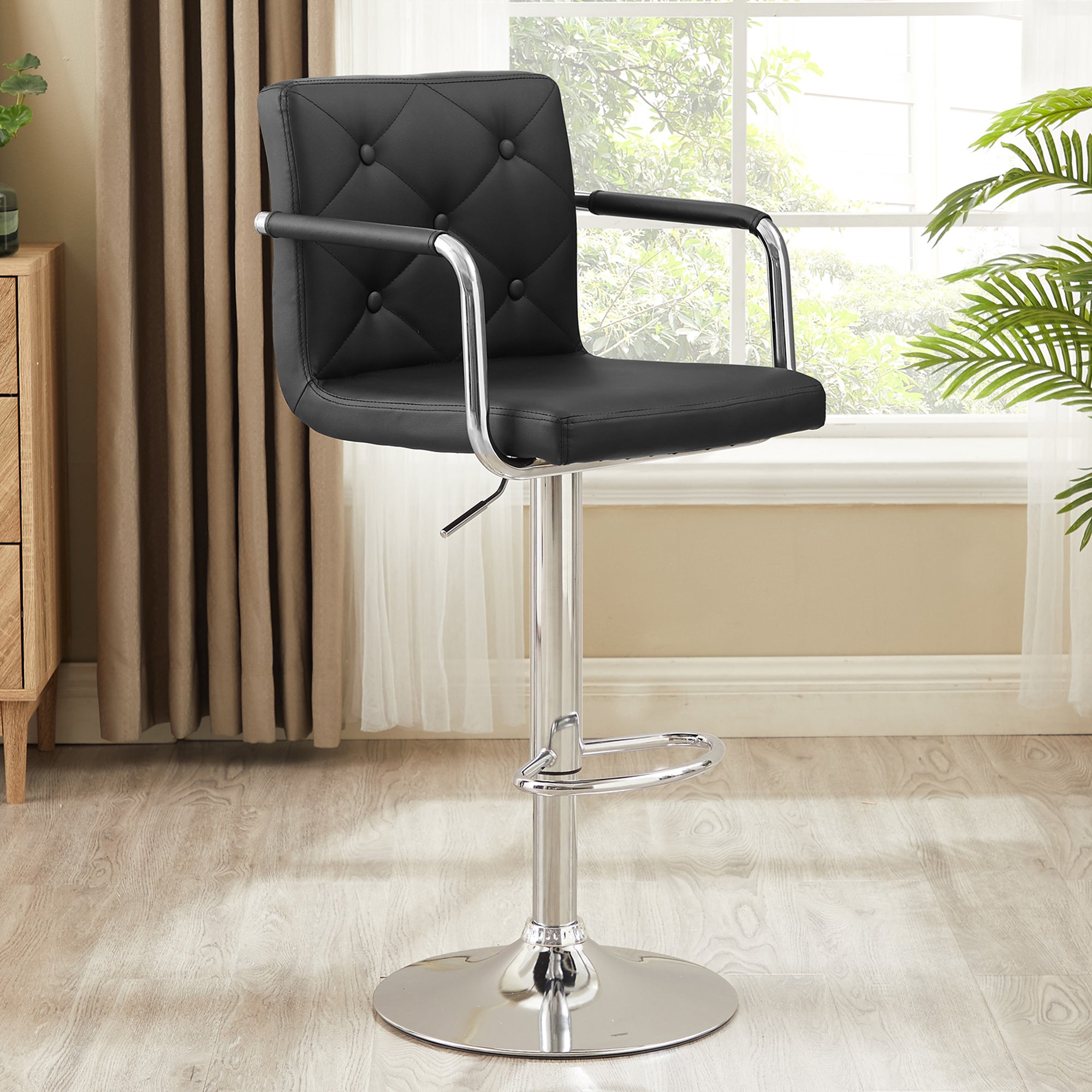 Vecelo LOE-C07-BLK stools - View #2
