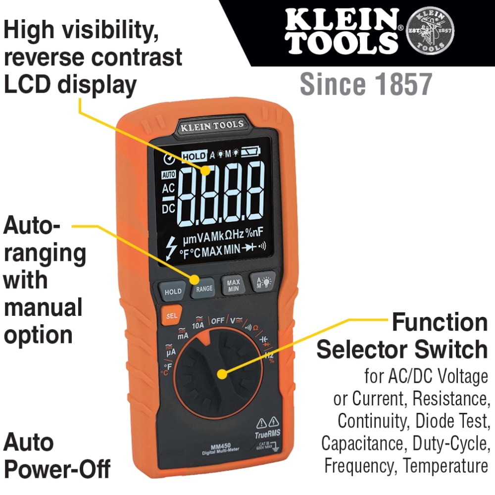 Klein Tools MM450 multimeters - View #3