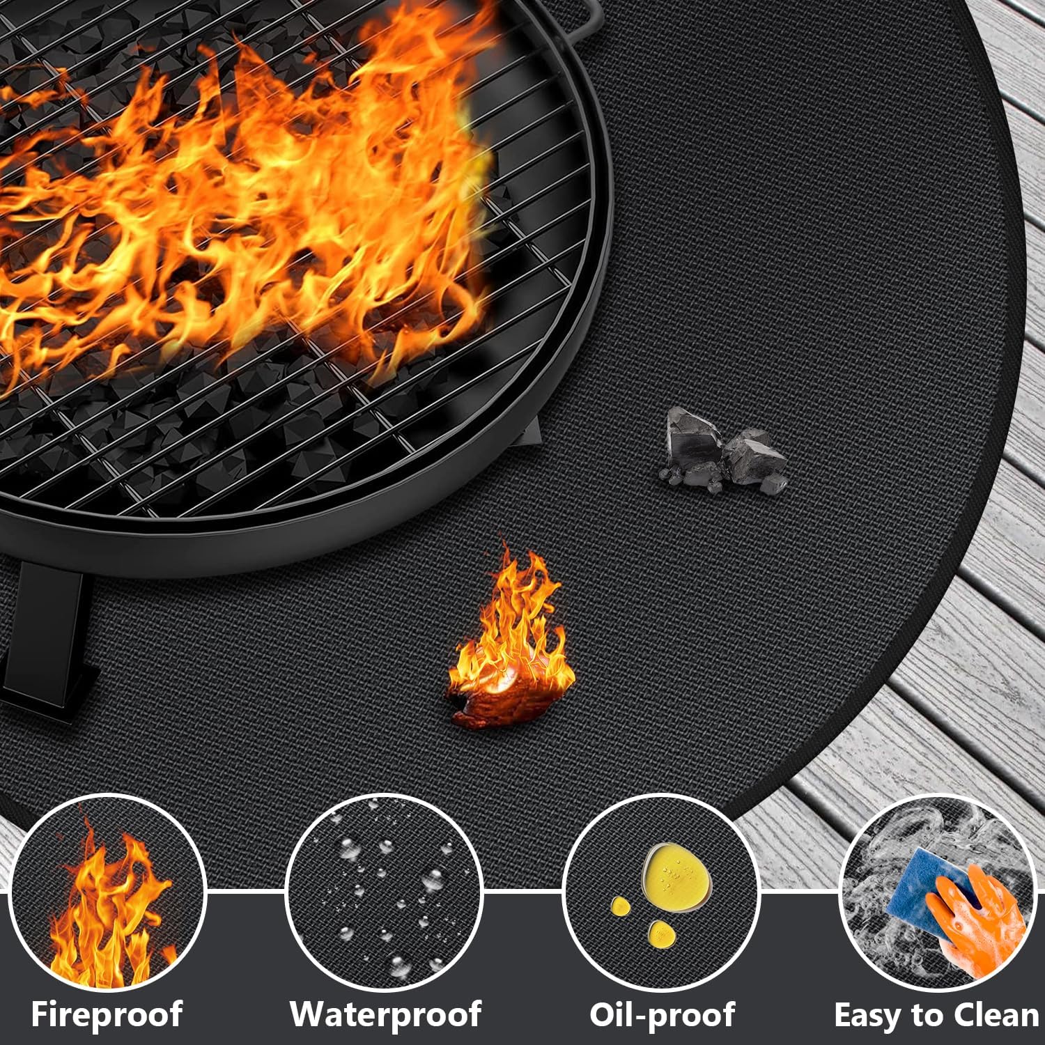 Protebox B0CMGBLSLK Grill-Mats - View #4