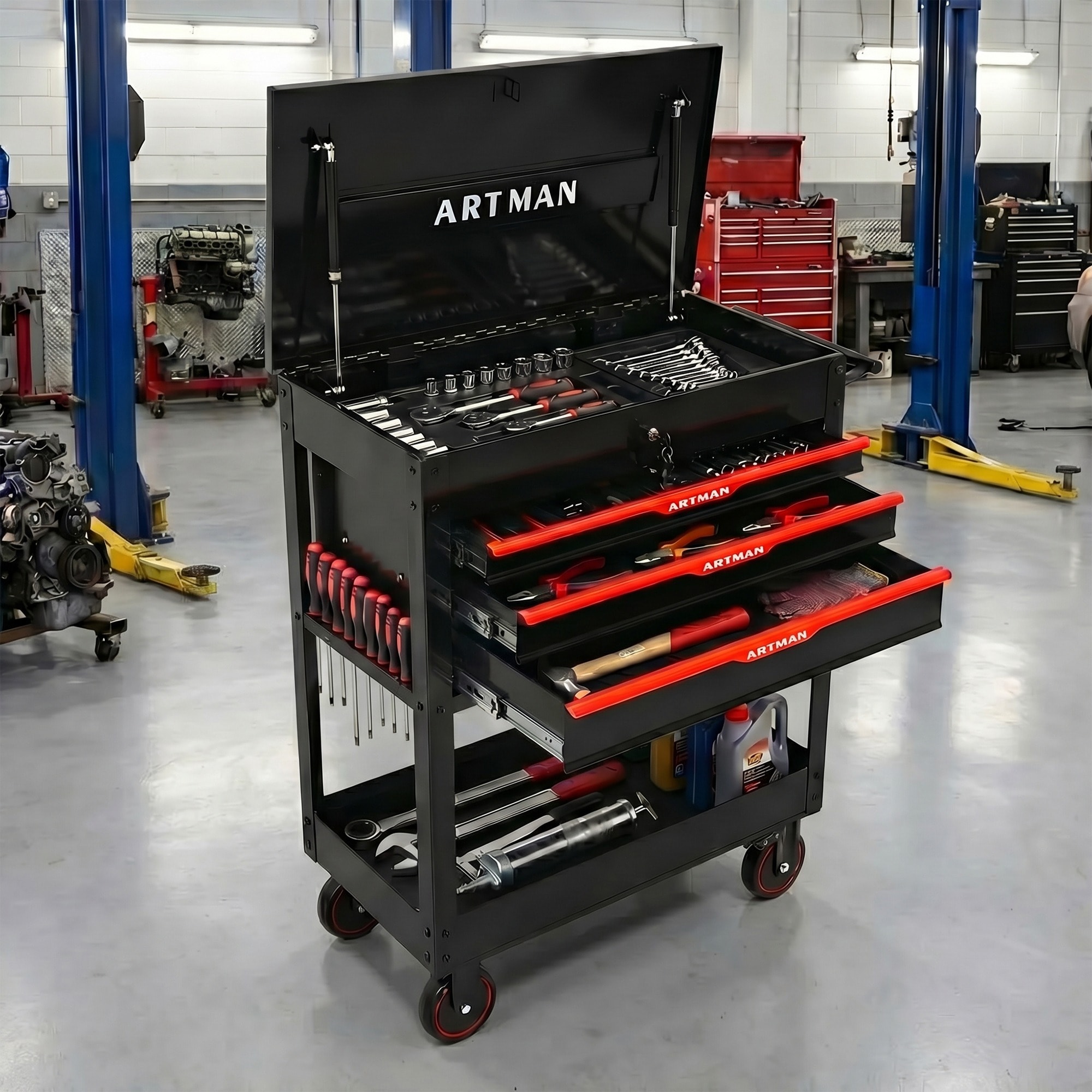 HyperDrop Cart ZW-W1102P449383 Tool-Cabinets - View #3