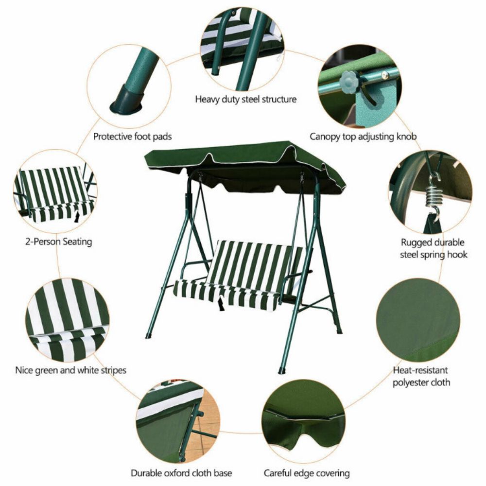 Clihome CL-OP70493GN Swing-Gliders - View #6