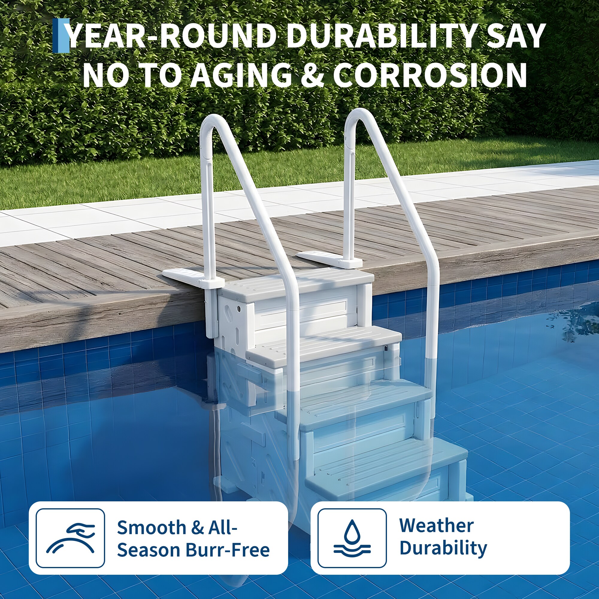 GarveeLife CLJ-RIMGNATVCOH Above-Ground-Pool-Lad-Steps - View #5