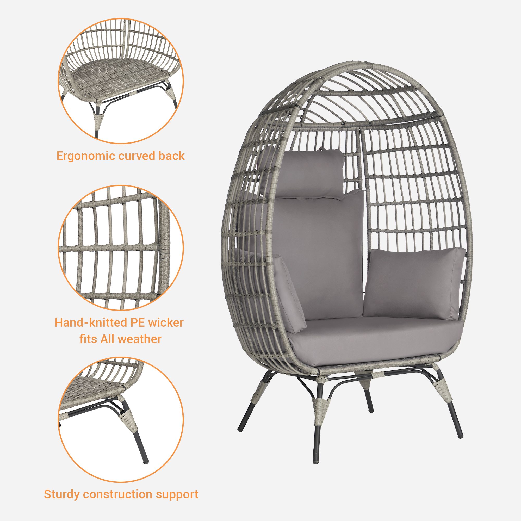 SANSTAR L-JDC63LY-AC Patio-Conversation-Sets - View #4