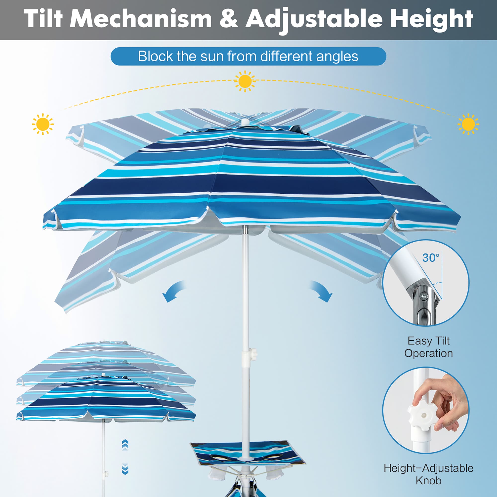 Costway NP10840NY Umbrellas-2 - View #3