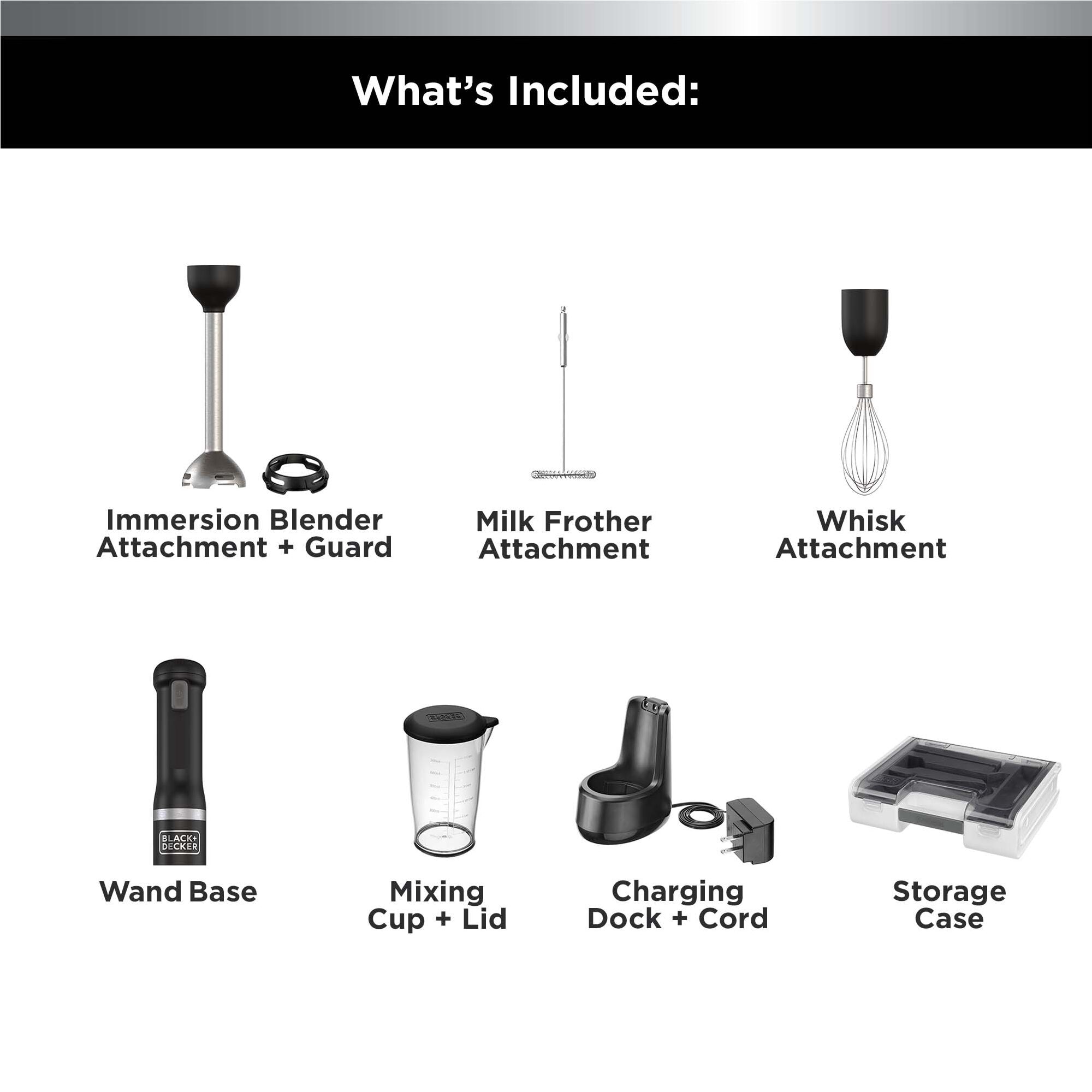 Buy Black+Decker 600 Watt 3 Speed Hand Blender with 3 Attachments (Durable  & Sturdy Body, White) Online - Croma