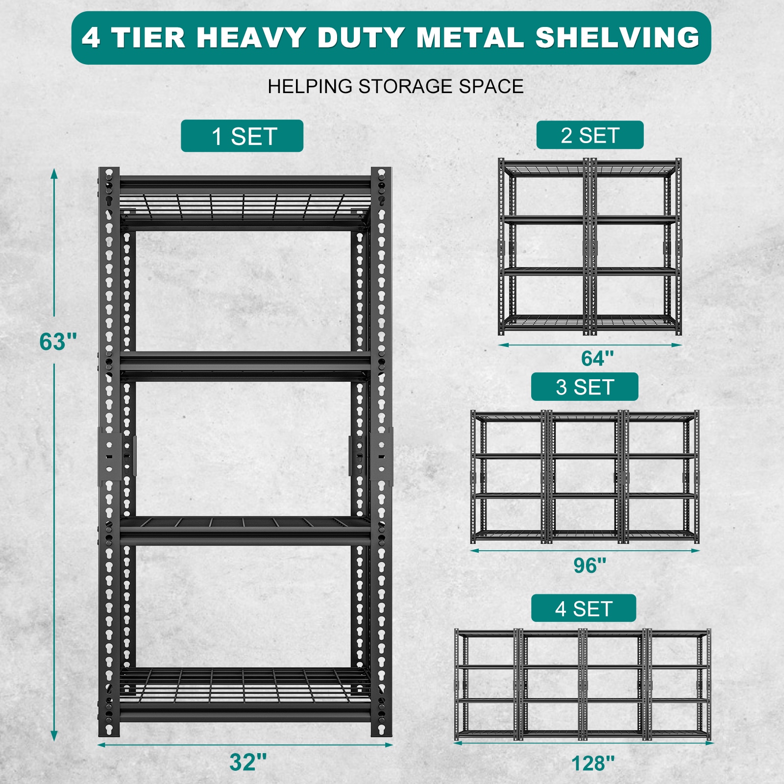 Esazn I1600052-BKGS-MLYU Free-Standing-Shelving - View #9